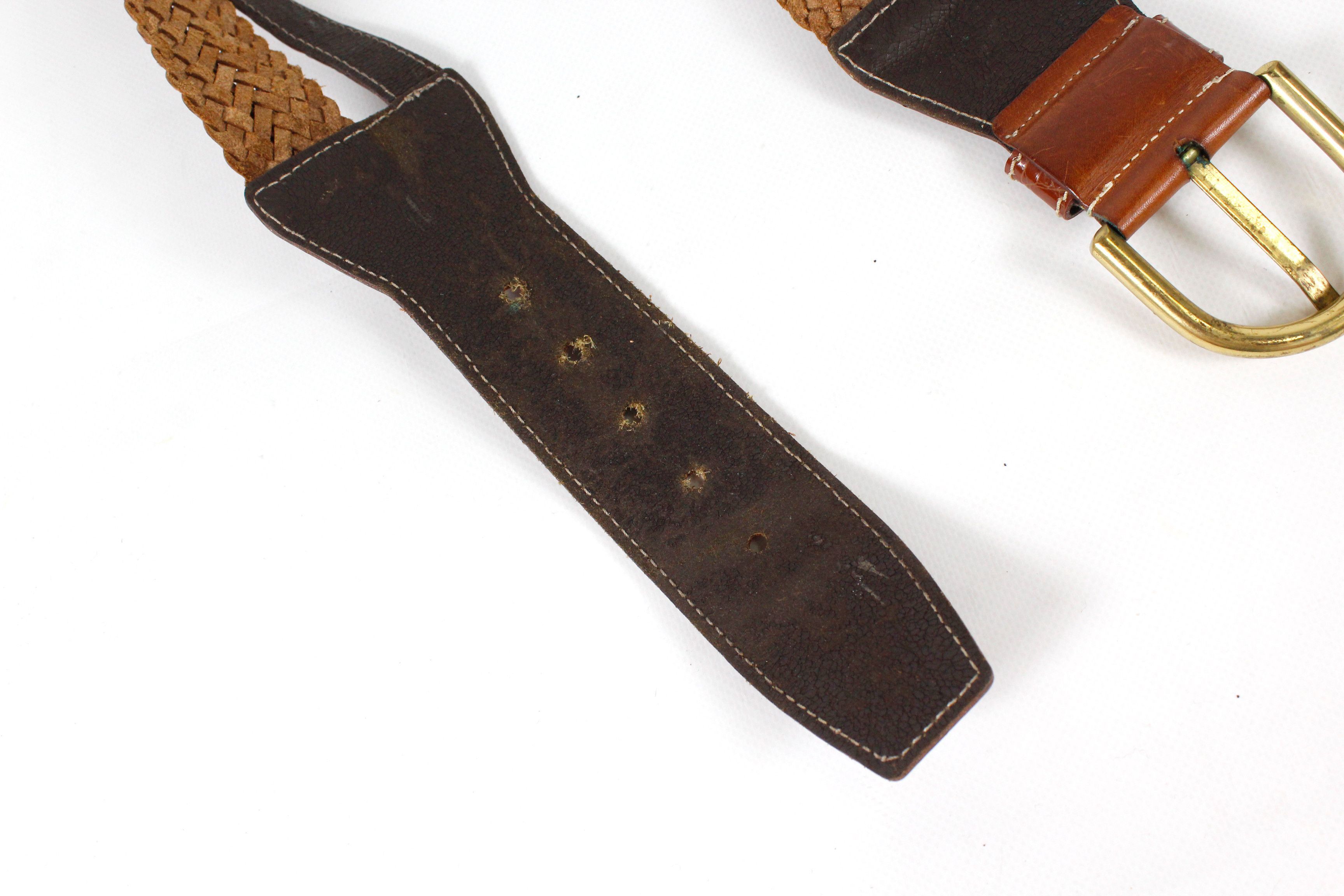 Ferre × Gianfranco Ferre Gianfranco Ferre Leather Woven Belt Size ONE SIZE - 4 Thumbnail