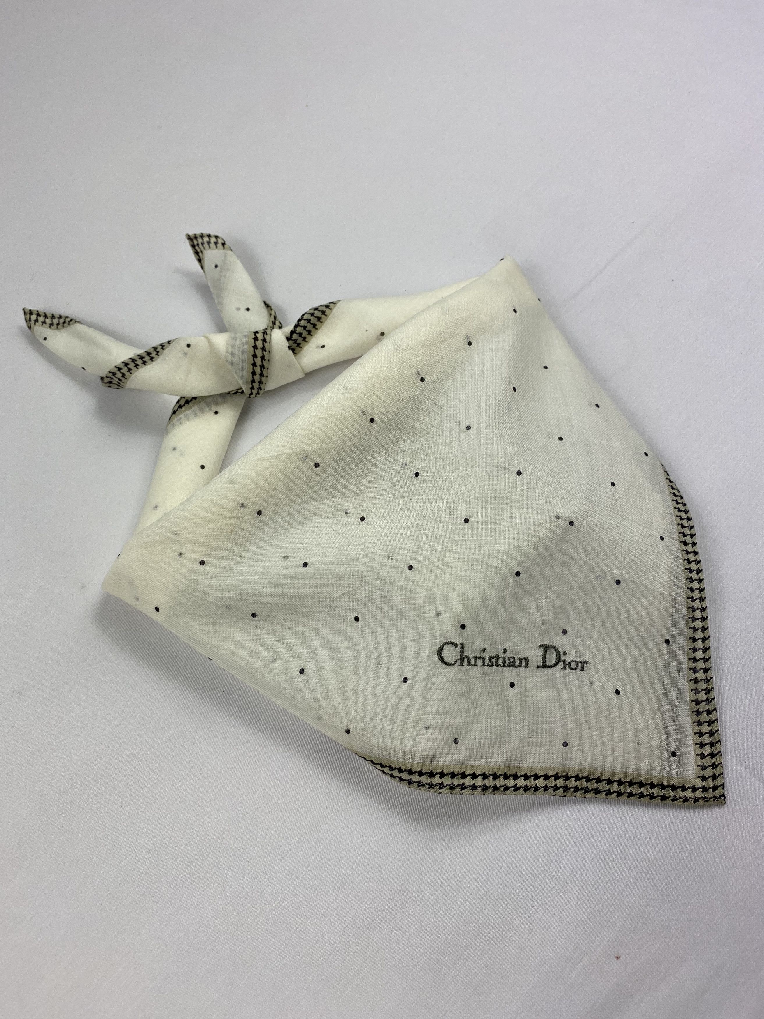 Vintage Christian DIor Handkerchief / Bandana / Neckerchief Size ONE SIZE - 1 Thumbnail