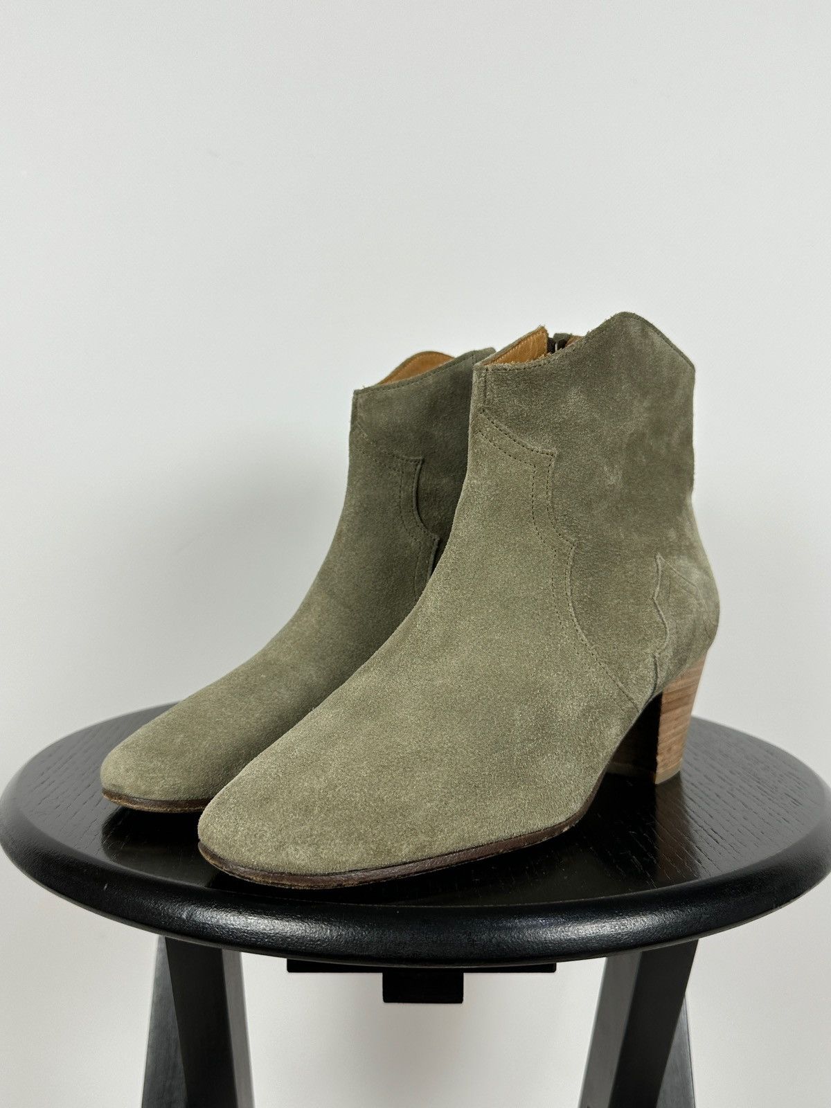 Isabel Marant × Isabel Marant Etoile Isabel Marant Étoile Dicker Suede Ankle Boots Western Style Size US 9 / IT 39 - 10 Thumbnail