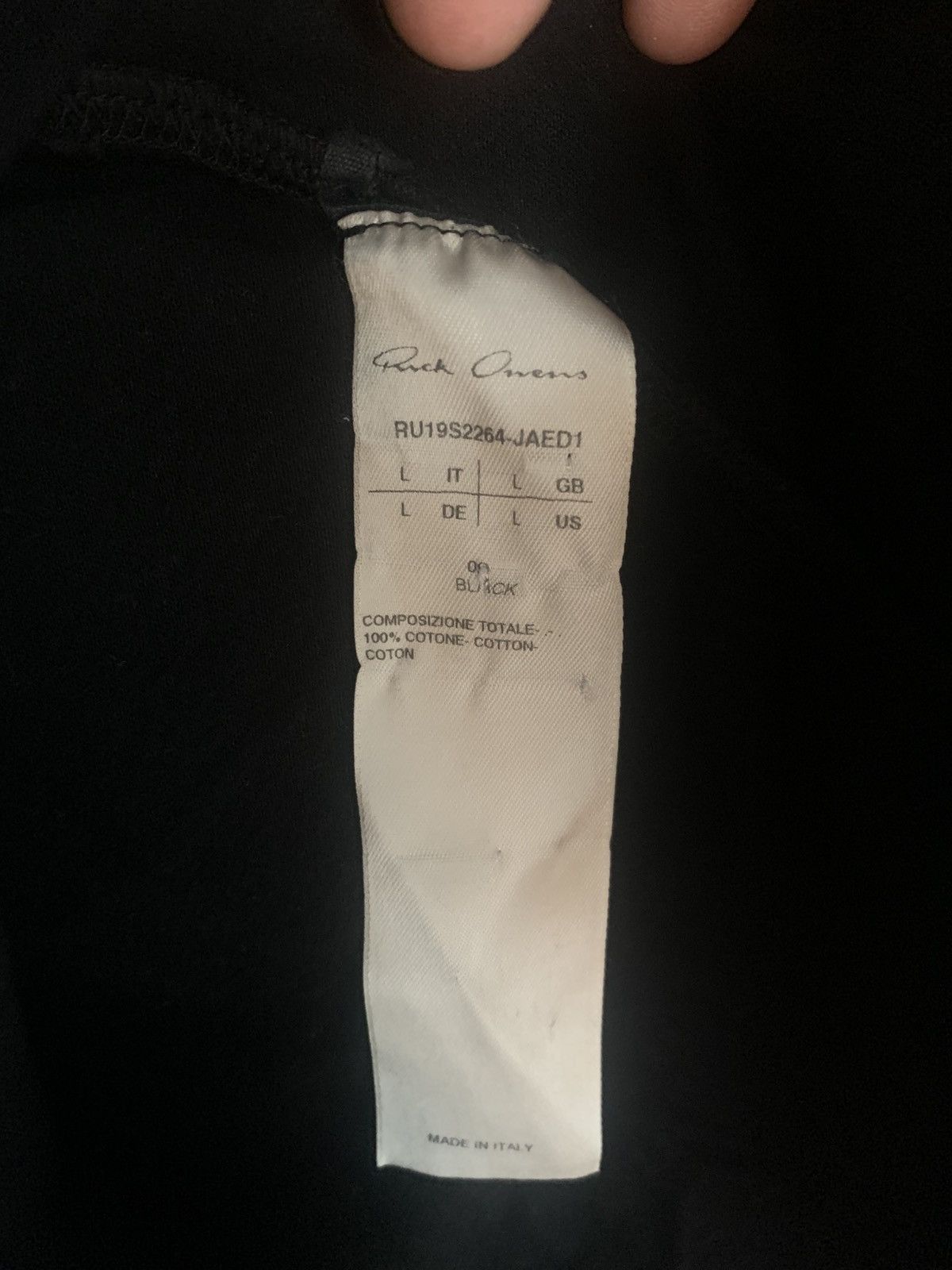 Rick Owens Rick Owens Babel S/S 19 Riveted T-shirt Size US L / EU 52-54 / 3 - 4 Thumbnail