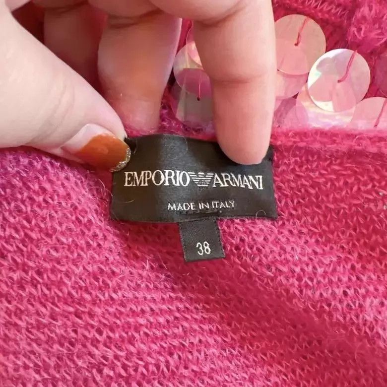 Emporio Armani EMPORIO ARMANI pink knit sequin dress IT38 pre-owned Size XS / US 0-2 / IT 36-38 - 7 Thumbnail