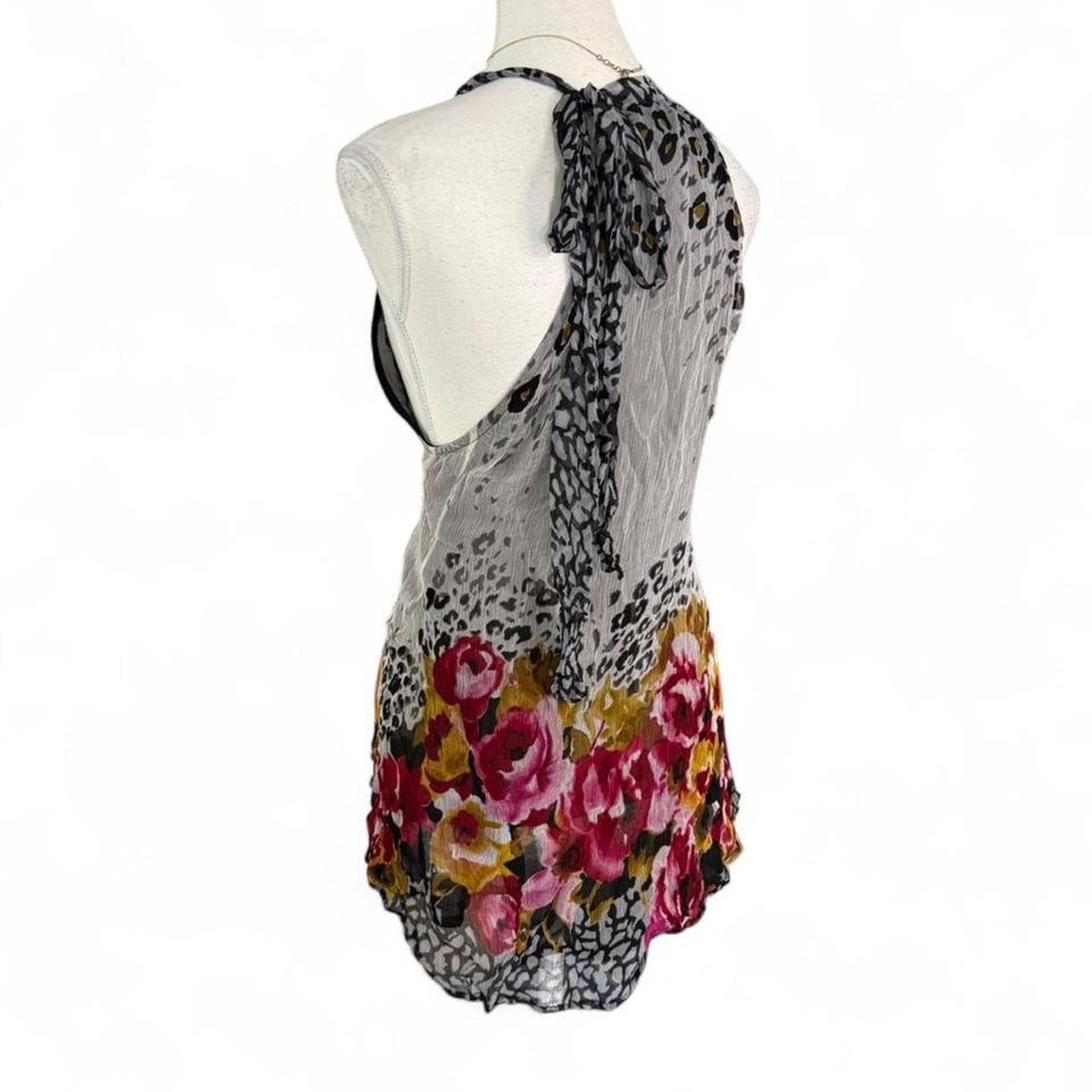 Other Silk Threads INC Early 2000s Floral Sequin Y2K Tank Size L Size L / US 10 / IT 46 - 2 Thumbnail