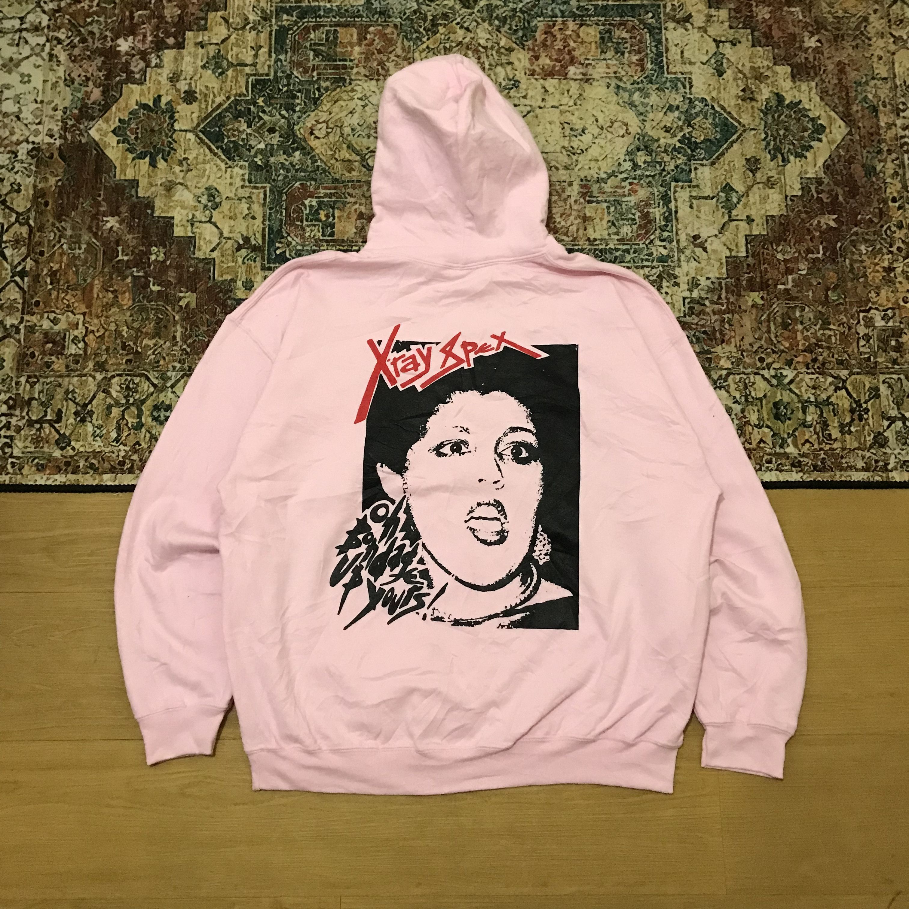 Band Tees × Gildan Hoodie Band X-ray Spex “Bondage” pink Size US XL / EU 56 / 4 - 2 Thumbnail