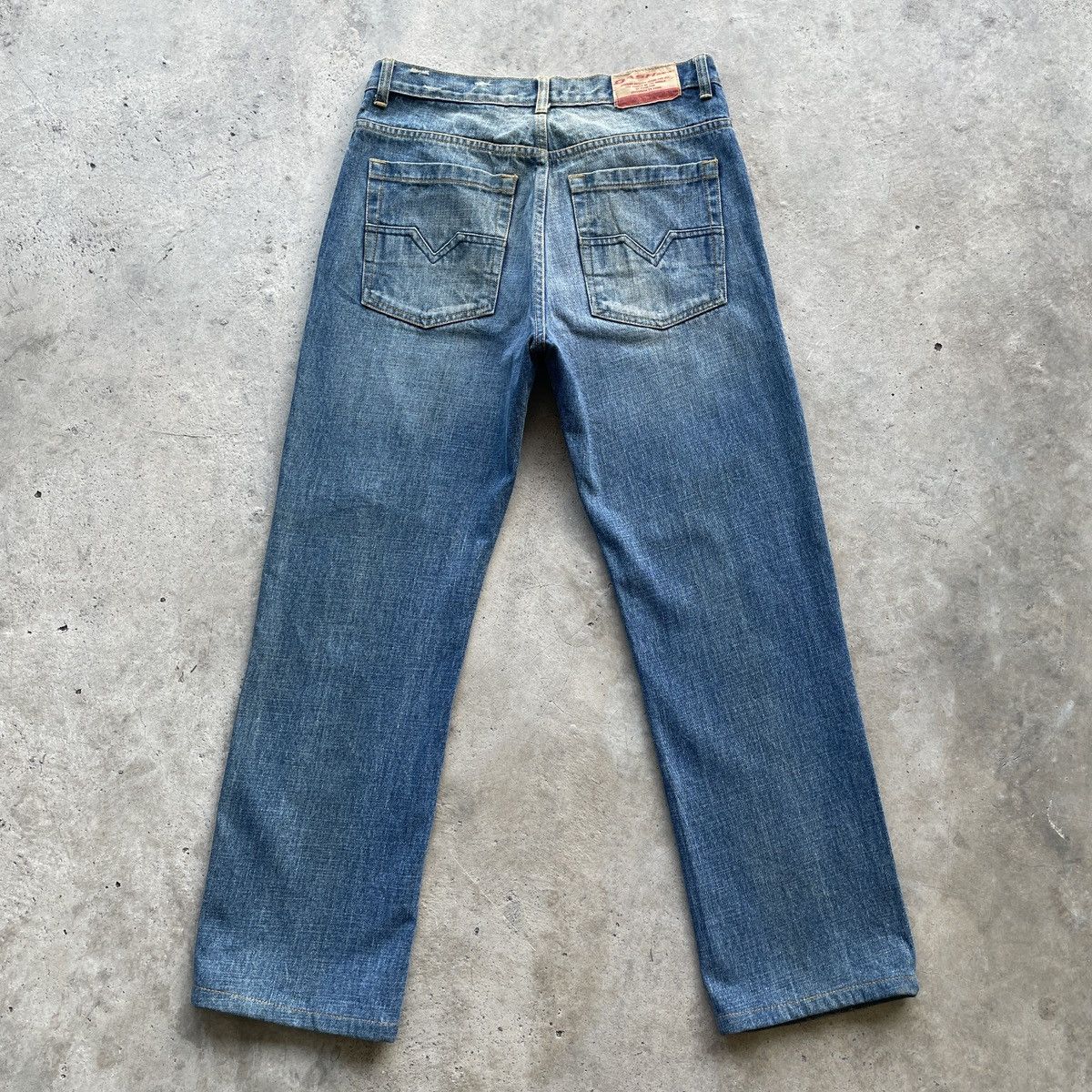 Japanese Brand Vintage Dash Jeans Japan Faded Distressed Denim Pants W32x30 Size US 32 / EU 48 - 2 Thumbnail