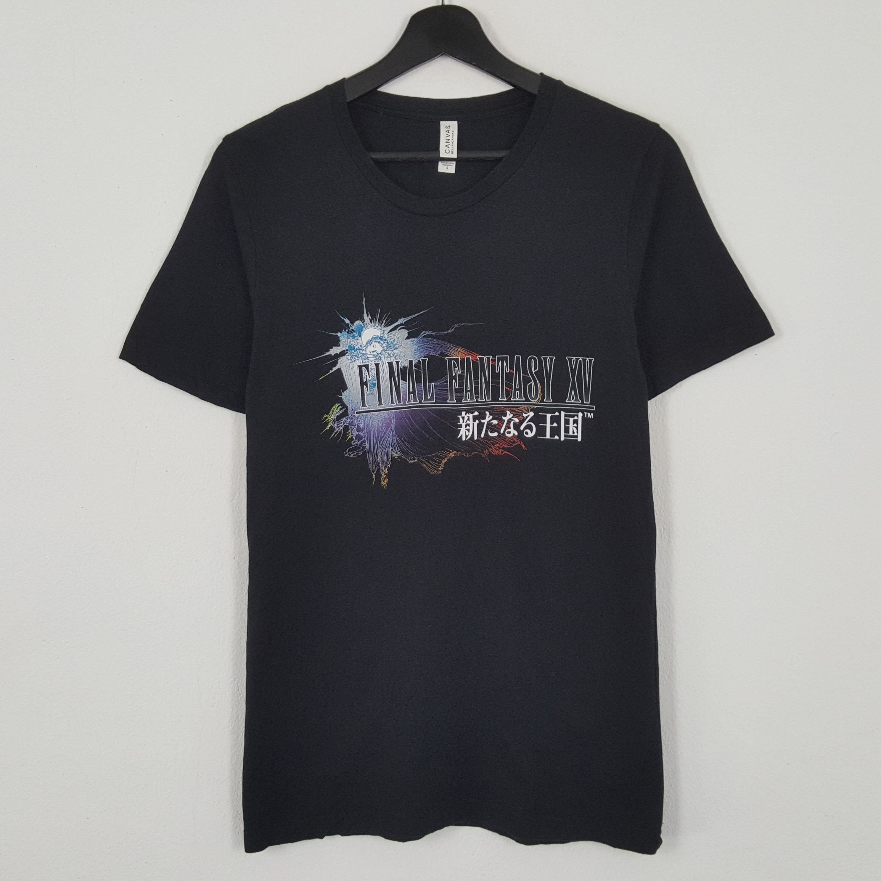 image of Playstation x The Game Final Fantasy Xv Games Tshirt in Black, Men's (Size Small)