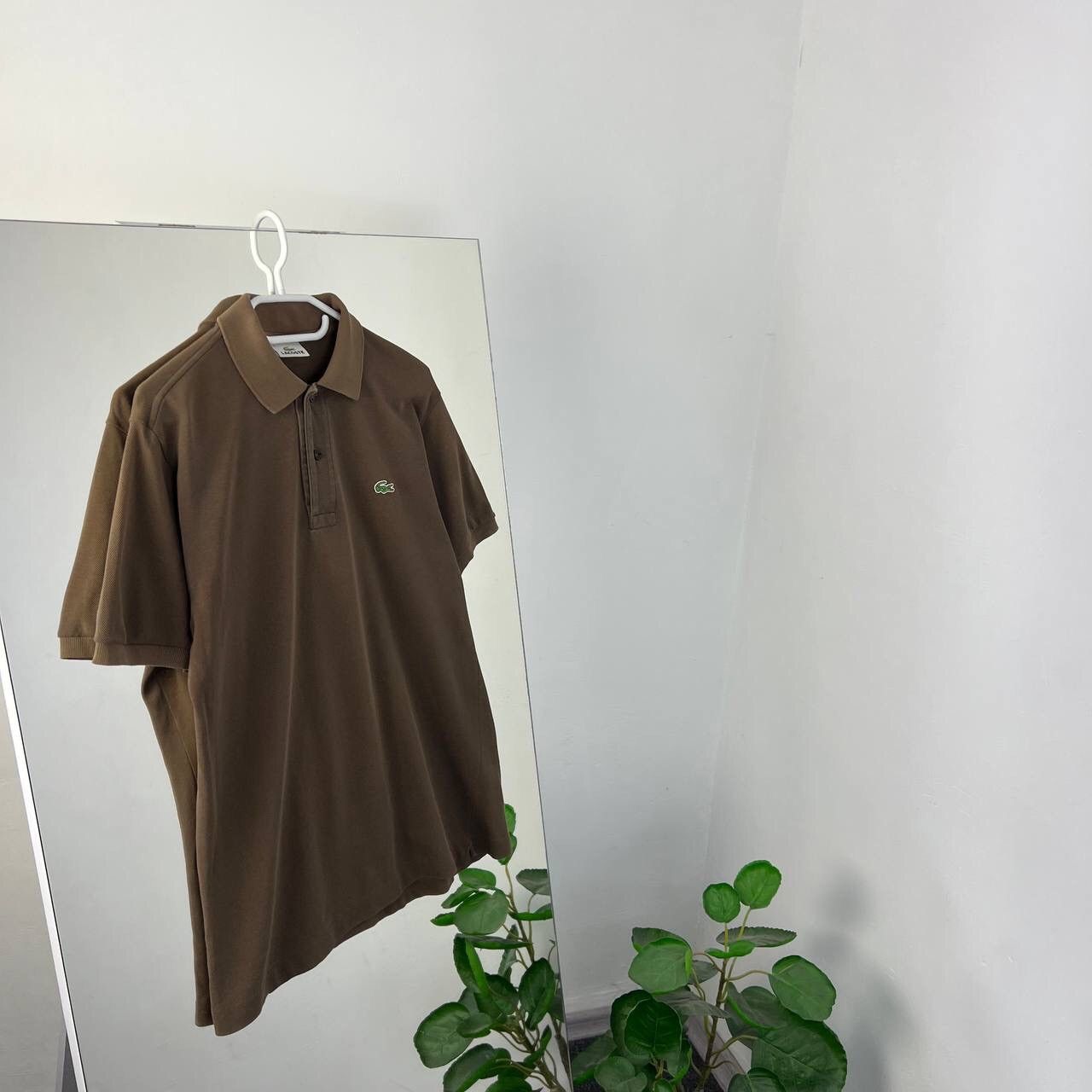 Lacoste Lacoste Polo Vintage Brown Mini Crocodile Logo Size US S / EU 44-46 / 1 - 1 Thumbnail
