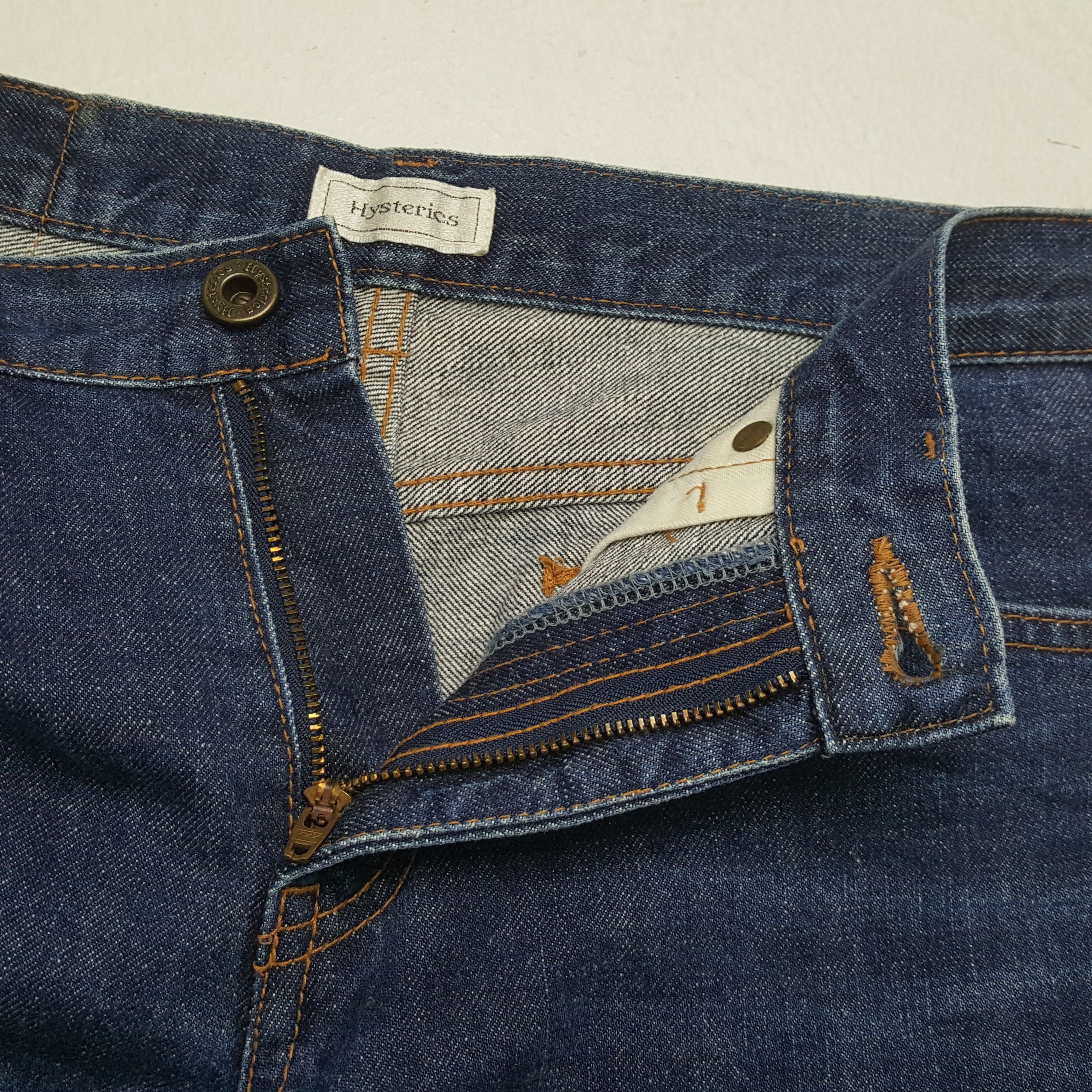 Hysteric Glamour HYSTERIC GLAMOUR Japanese Brand Streetwear Custom Art Jeans Size US 27 - 12 Thumbnail