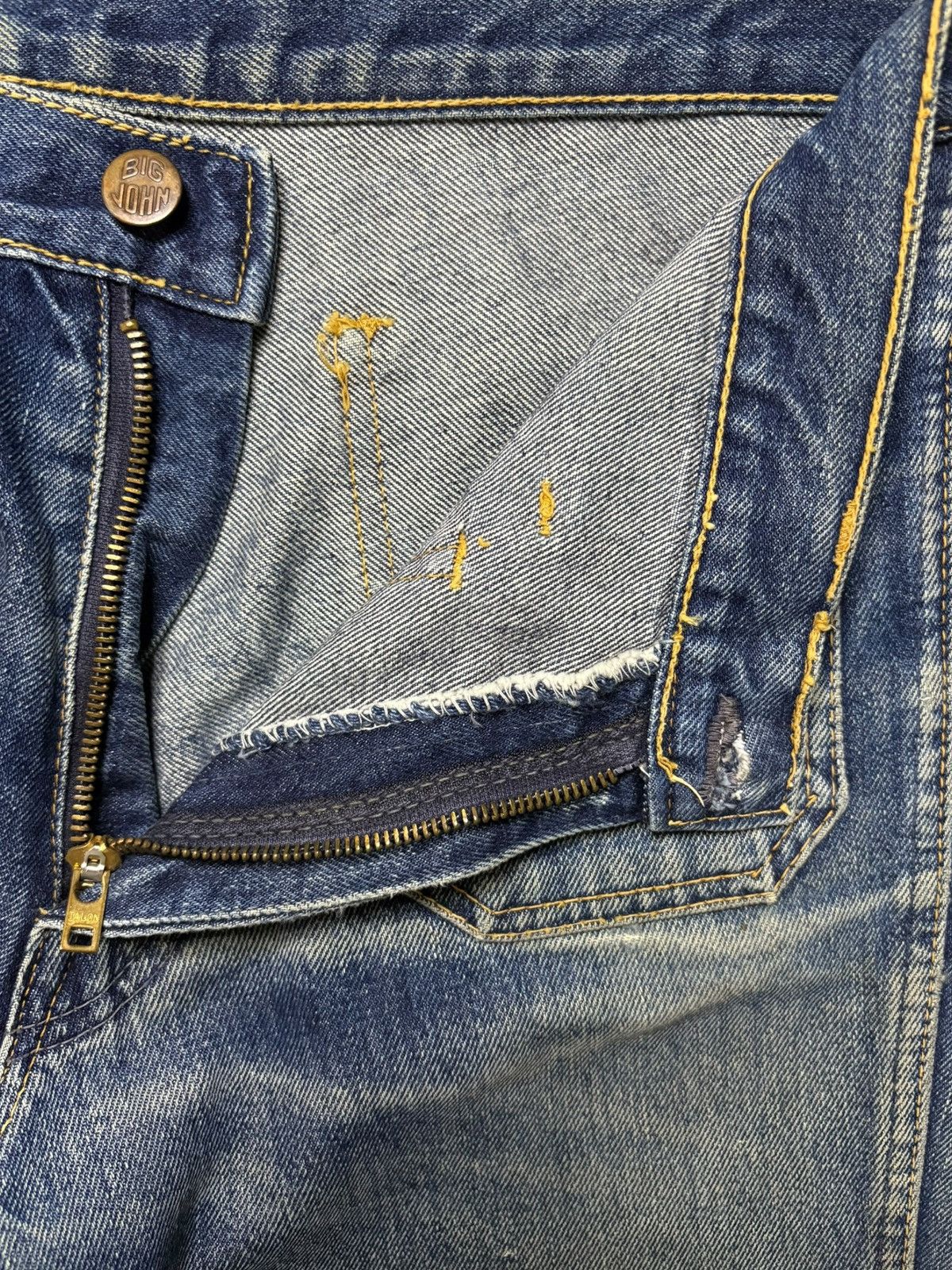 Japanese Brand Vintage Japanese Brand Faded Blue Wash Bell Bottom Jeans Size 31" - 9 Thumbnail