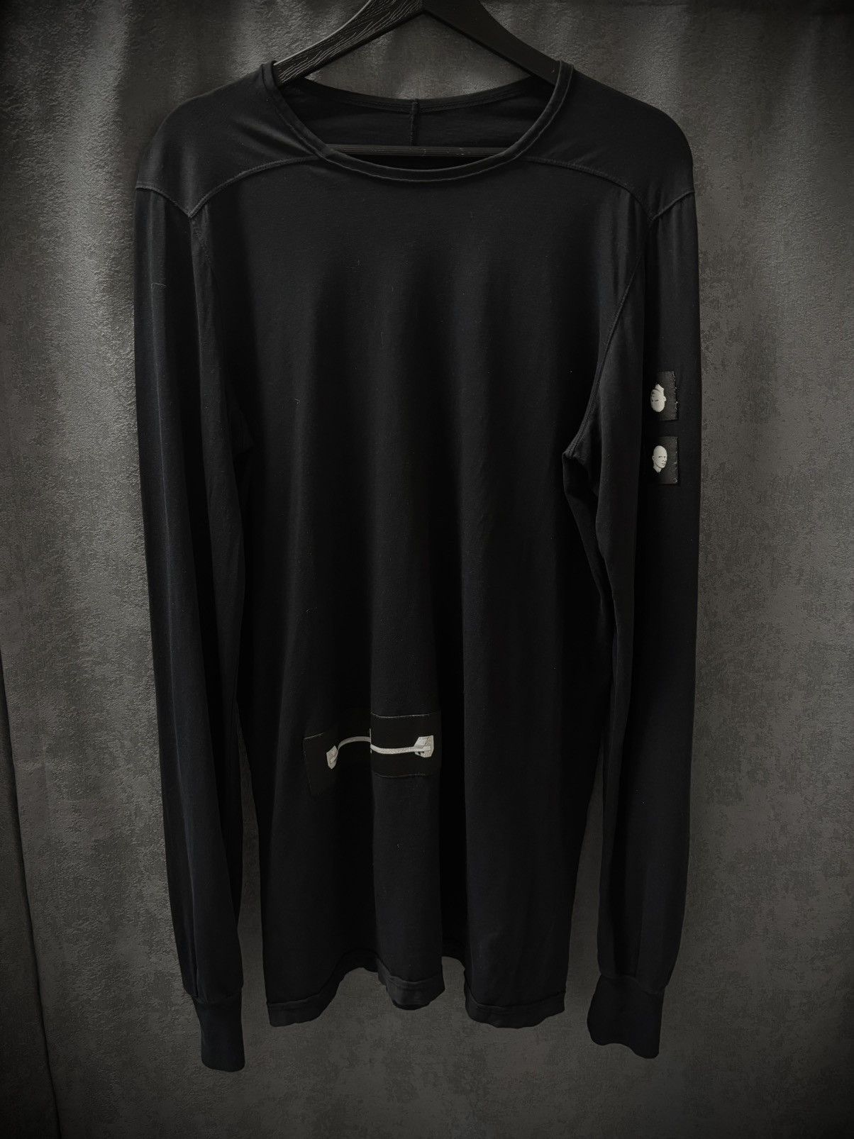 Rick Owens Rick Owens Drkshdw Black Patch Level Long Sleeve Size US L / EU 52-54 / 3 - 1 Thumbnail