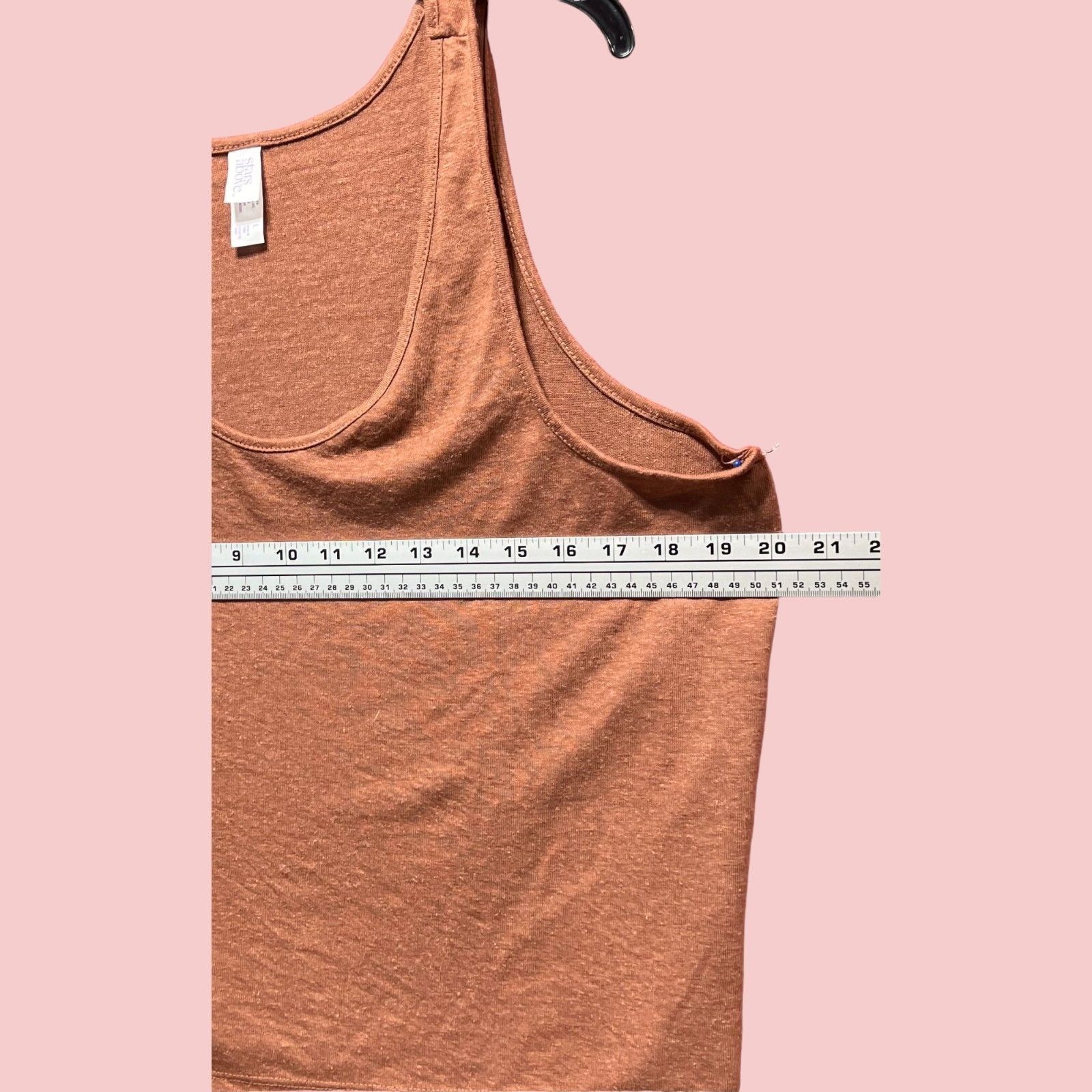 Other Stra Above - Women's Slot Knit Tank Top - Brown - Large Size L / US 10 / IT 46 - 5 Thumbnail