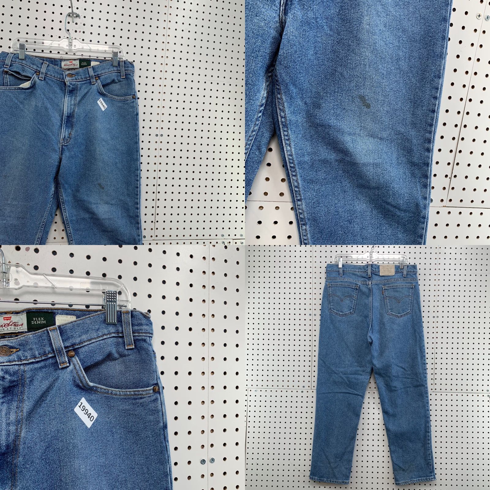 Levi's VINTAGE Levi's Jeans Mens 36x29 Denim Tapered USA Brown Tab 90s Signature Fits 34x28 Clothing Size US 36 / EU 52 - 8 Thumbnail