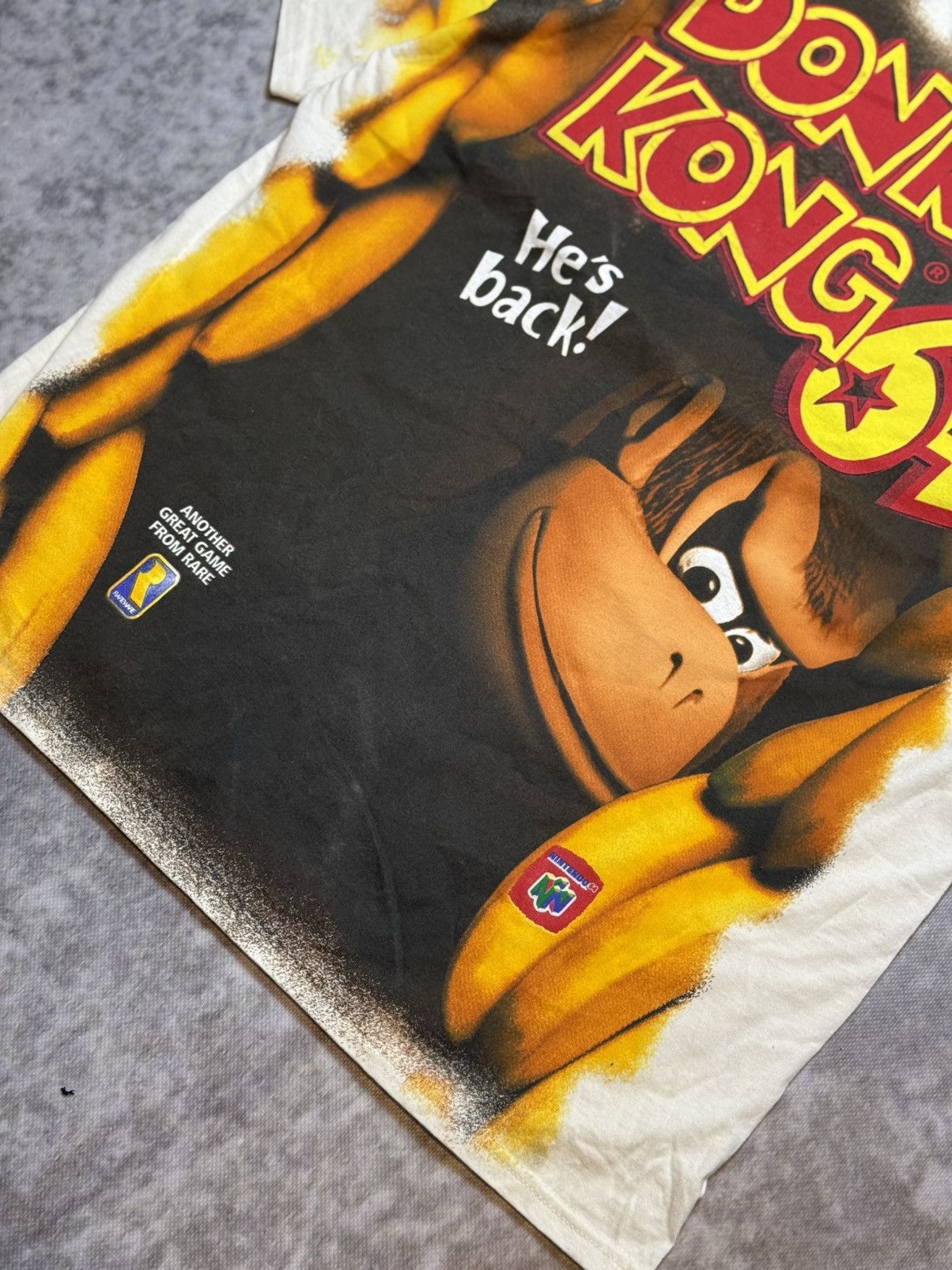 Nintendo Vintage Donkey Kong 64 AOP Tee XL Nintendo Rare 90s Size US XL / EU 56 / 4 - 16 Thumbnail