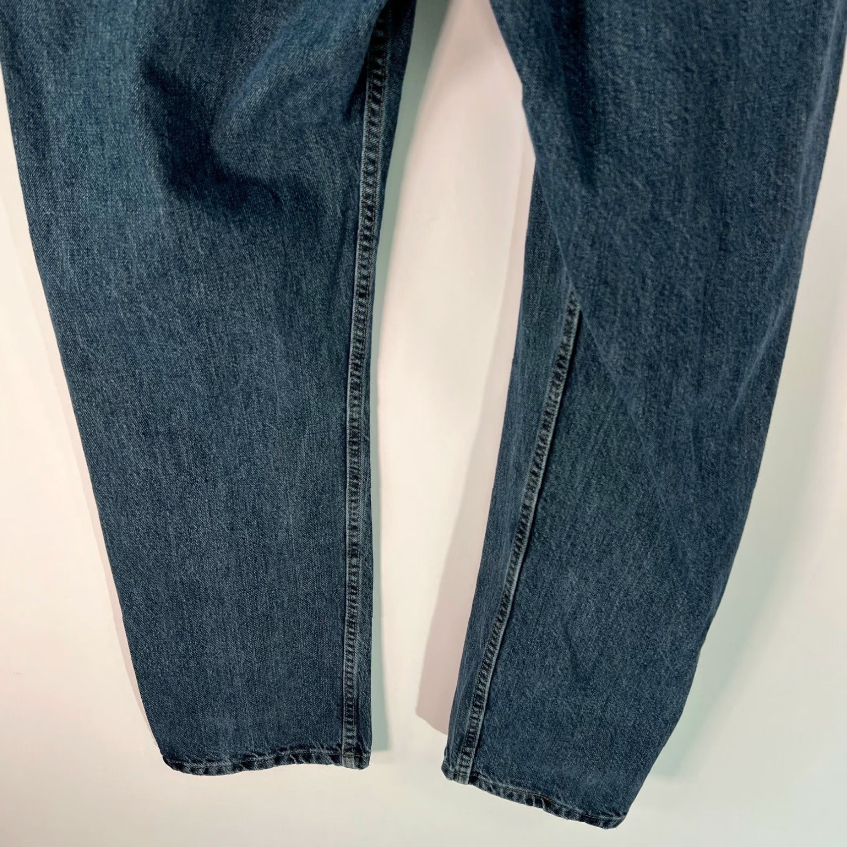 Wrangler Wrangler Jeans Mens Straight Denim 40 Regular Blue 40X30 Straight Fit Mid Rise 5-Pocket Belt Loops Zipper Button Fashion Brand Wrangler Size US 40 / EU 56 - 6 Thumbnail