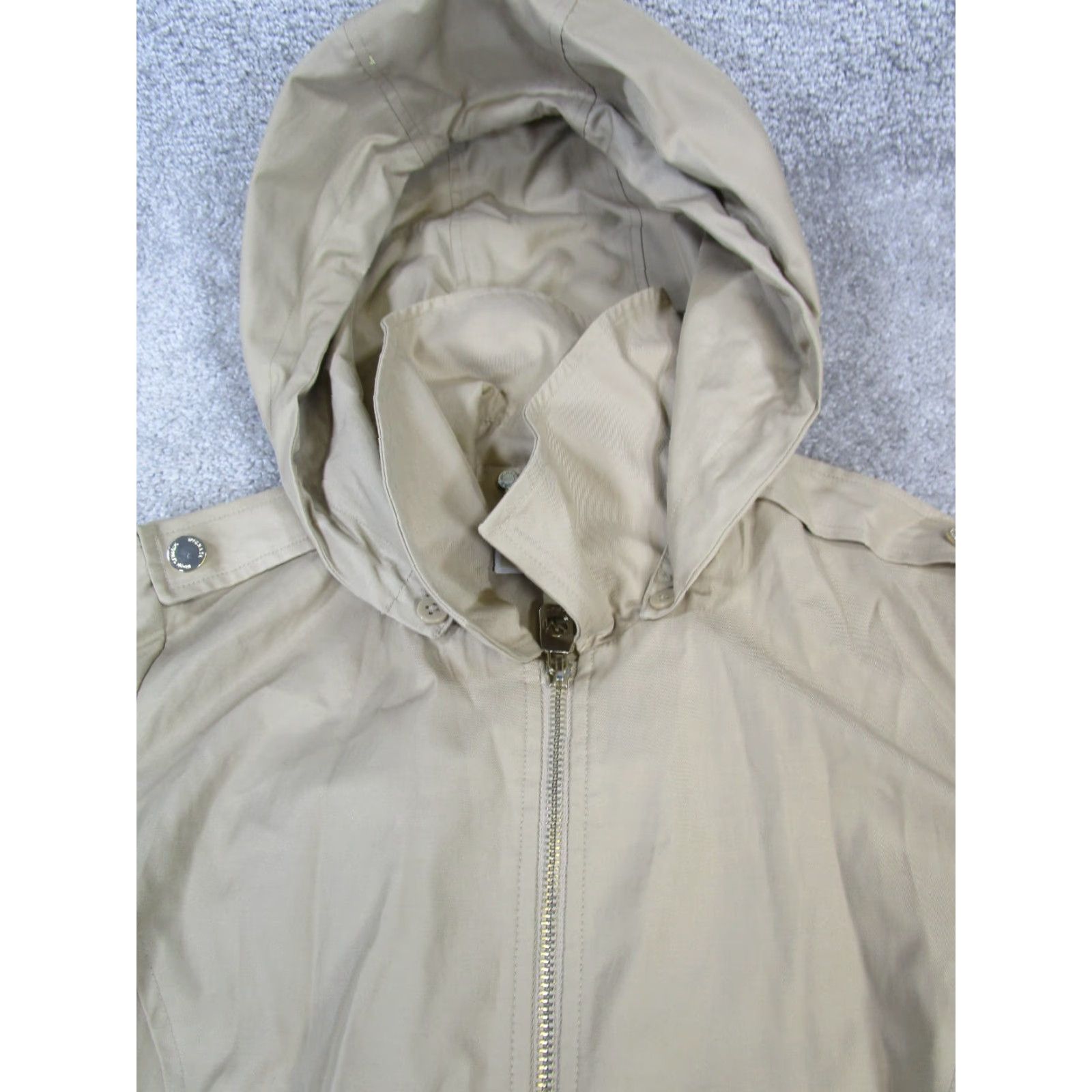Michael Kors Michael Kors Jacket Womens Medium Khaki Cotton Blend Size M / US 6-8 / IT 42-44 - 2 Thumbnail