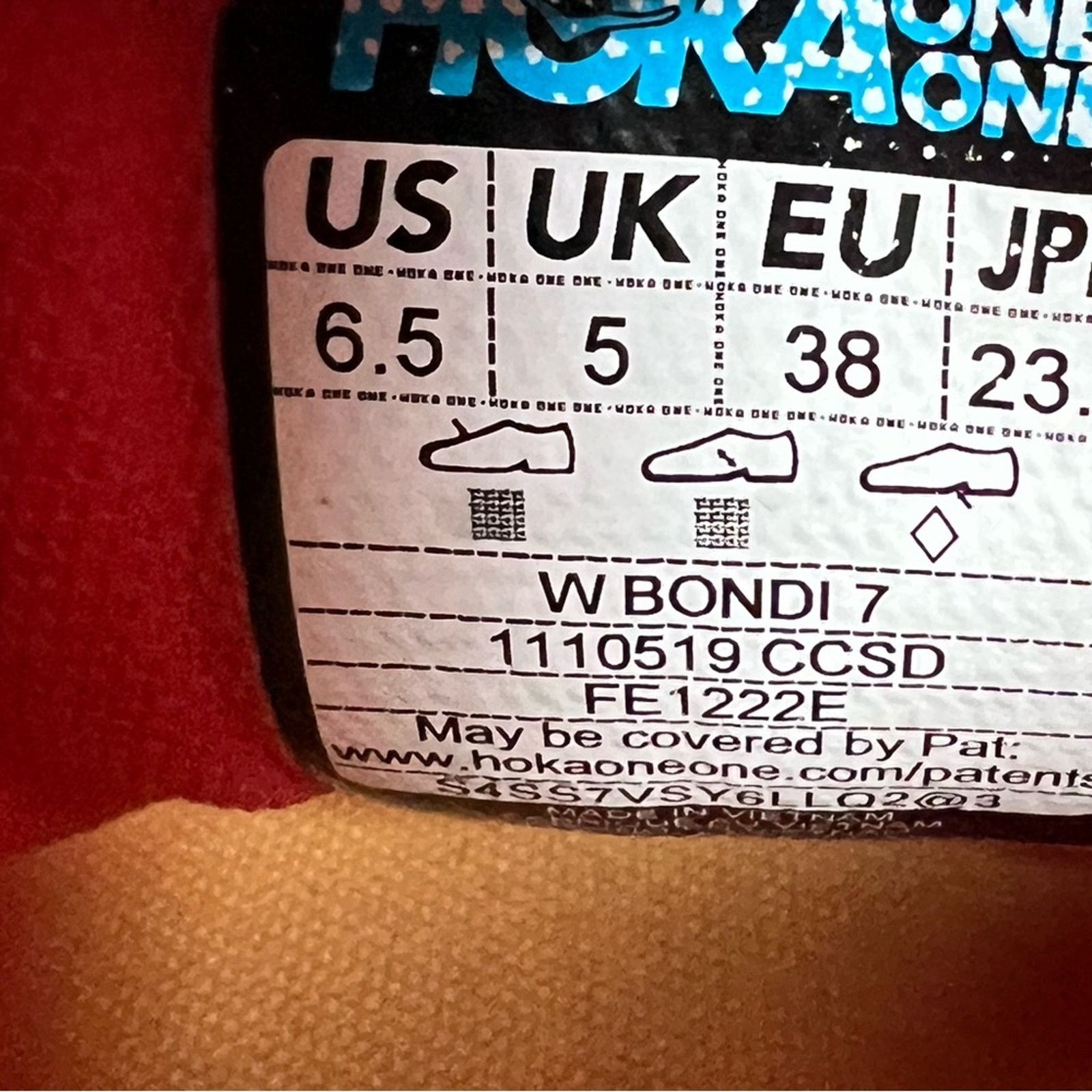 Hoka Hoka One One Womens Bondi 7 Coral Running Shoes Sneakers 6.5 Size US 6.5 / IT 36.5 - 10 Thumbnail