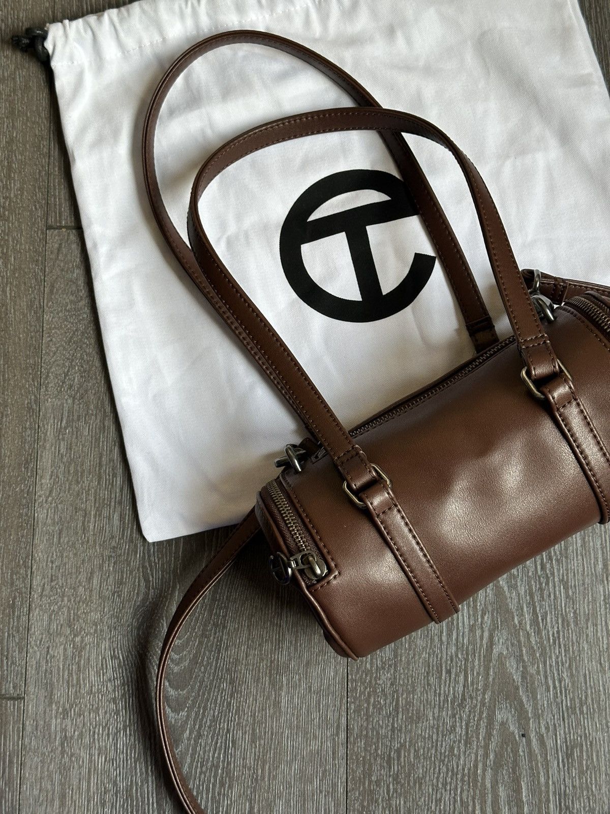 Telfar Telfar Small Brown Duffle Bag Size ONE SIZE - 3 Thumbnail