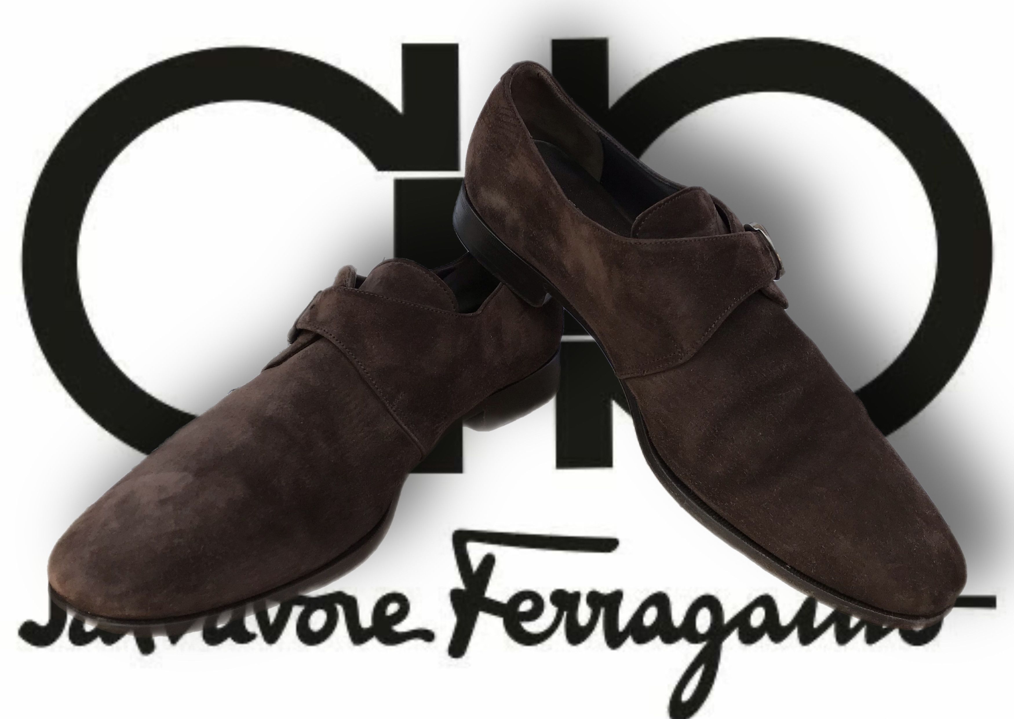 Salvatore Ferragamo Salvatore Ferragamo Dress Suede Single Monk Strap Loafer Size US 10 / EU 43 - 7 Thumbnail