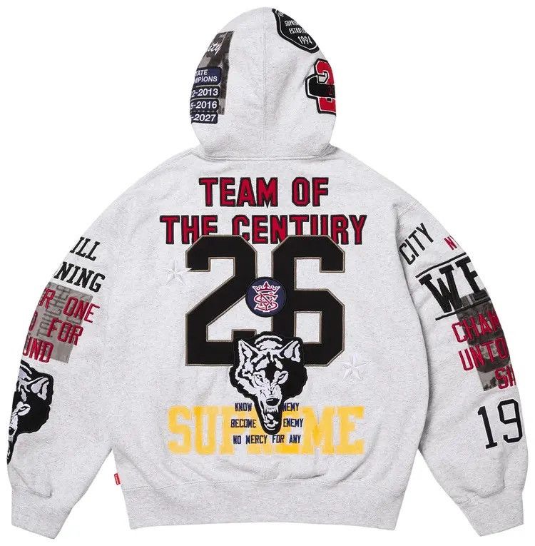 Supreme Supreme Warriors Appliqué Zip Up Hoodie Size US L / EU 52-54 / 3 - 2 Thumbnail