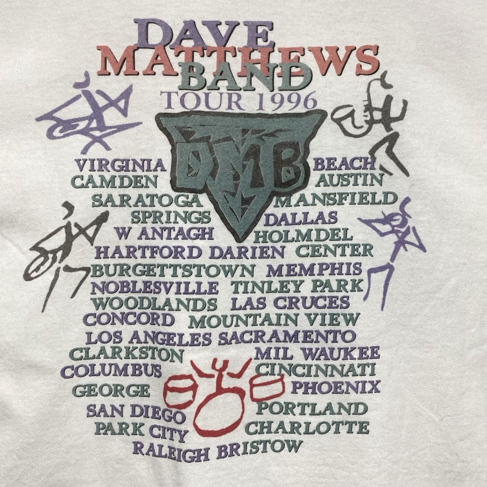 Vintage VINTAGE Dave Matthews Band Crash 96' Tour T-shirt 3XL Men