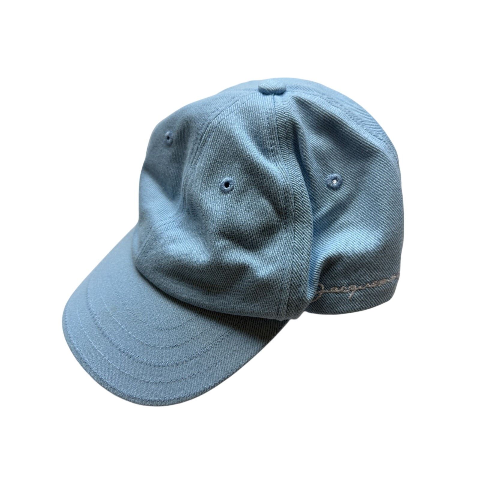Jacquemus Jacquemus La Casquette Logo Embroidered Baseball Cap Blue Size ONE SIZE - 1 Thumbnail