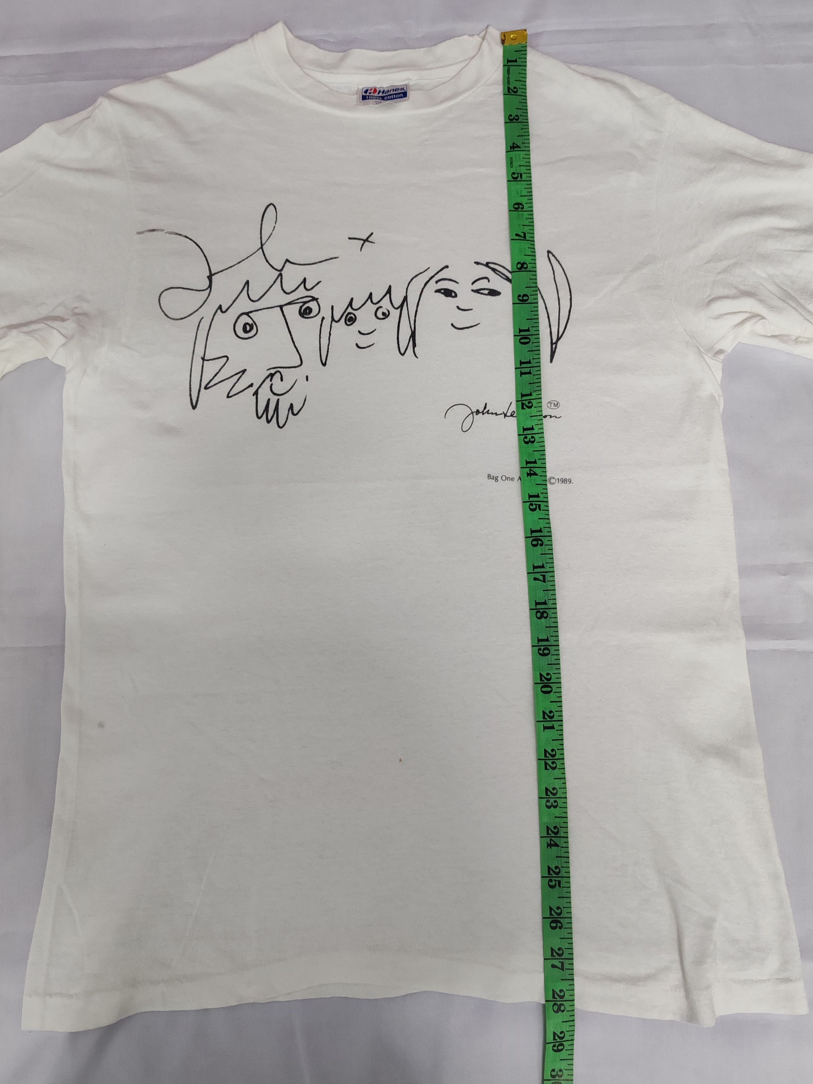 Band Tees Vintage John Lennon Artwork The Beatles 1989 Band Stitches Size US M / EU 48-50 / 2 - 6 Thumbnail