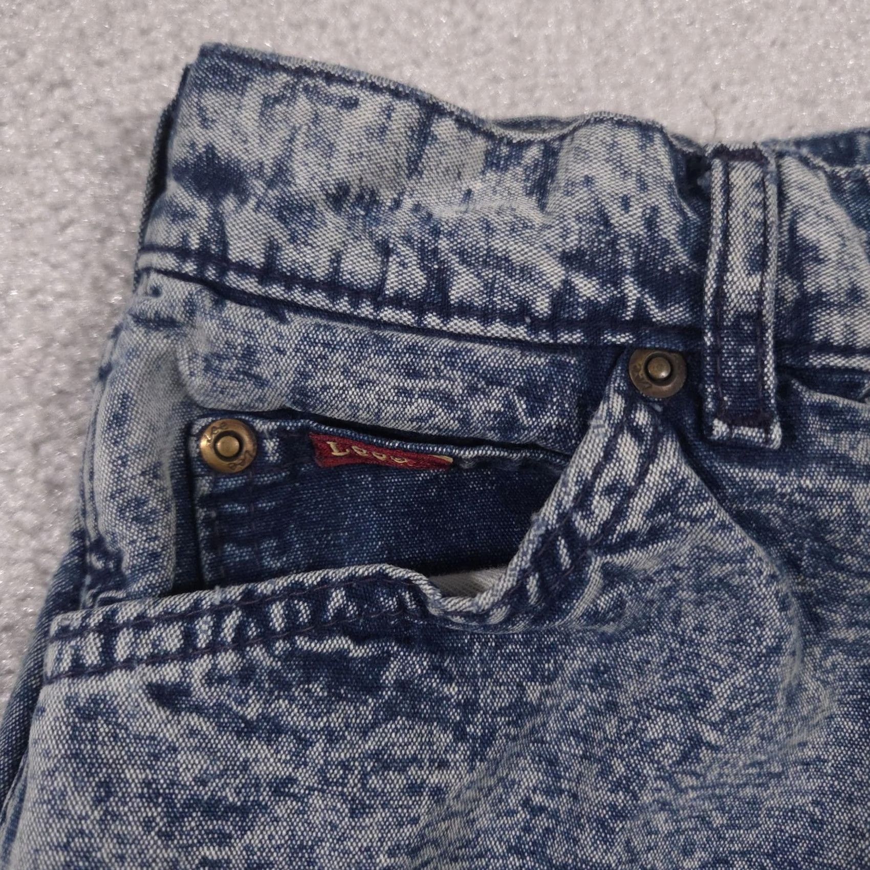 Lee VINTAGE Lee Jeans Womens 11 Medium Blue Acid Wash High Rise Mom Tapered 80s Size 32" / US 10 / IT 46 - 4 Thumbnail