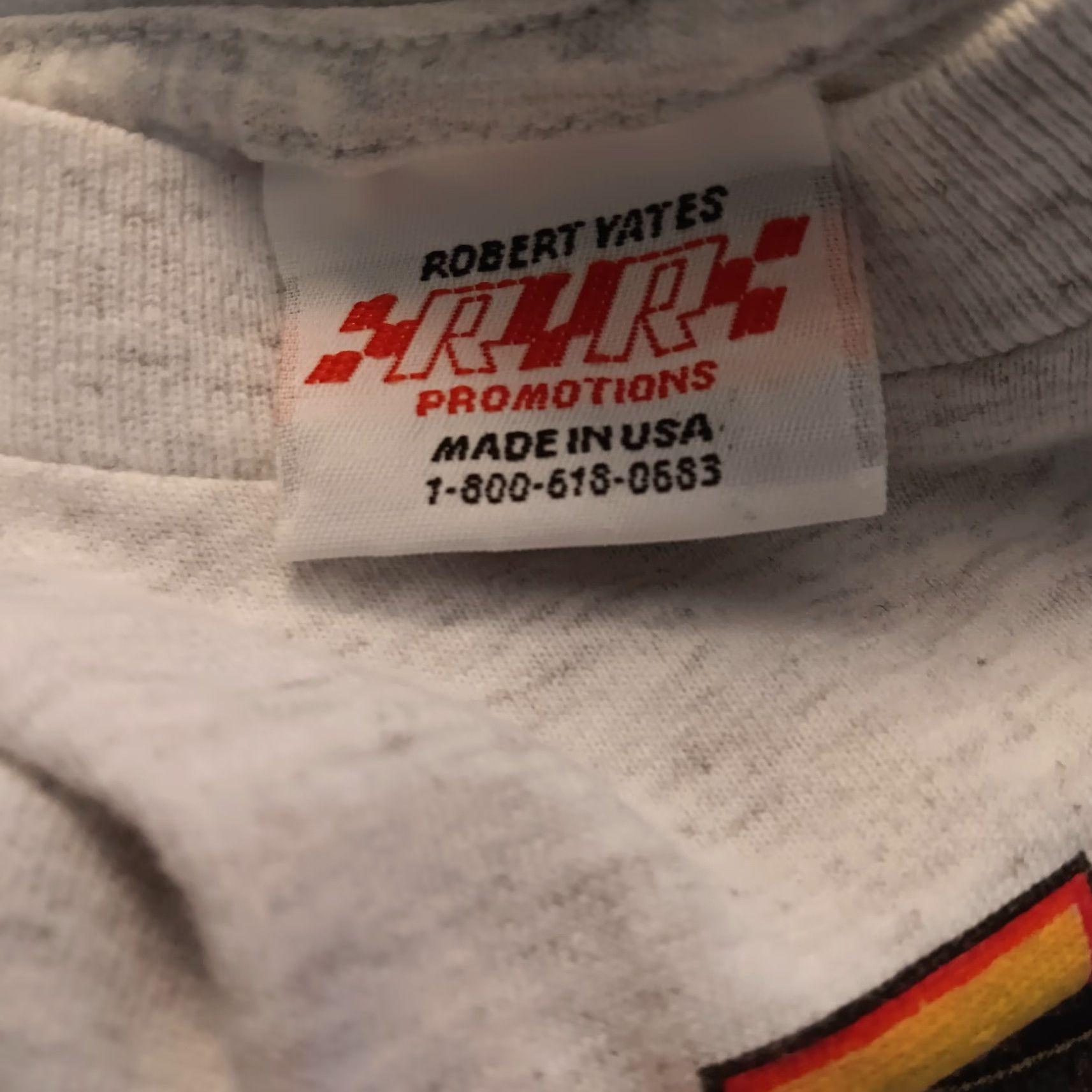 NASCAR Vintage NASCAR Ernie Irvan T-Shirt Men M Gray Race Car Motorsports Neon Robert Yates Size US M / EU 48-50 / 2 - 7 Thumbnail