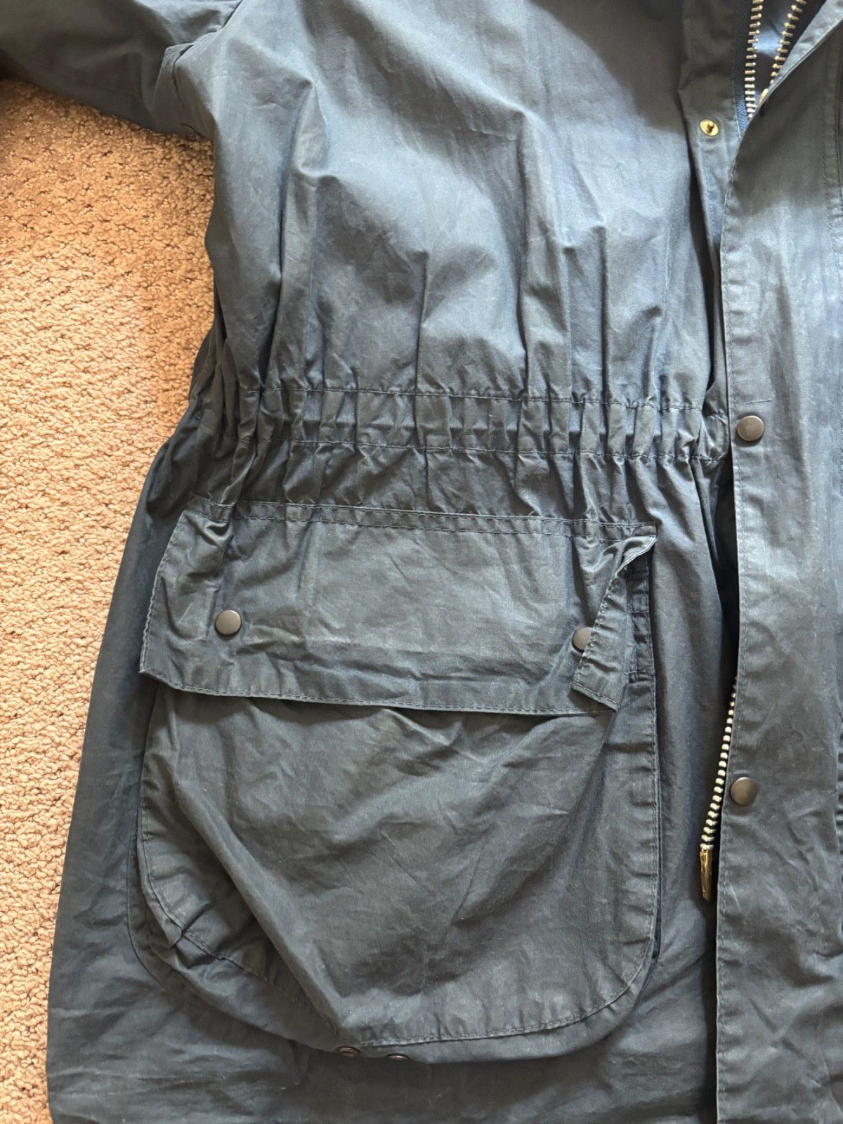 Barbour Vintage Durham Barbour Jacket A2 navy 1994 M42 Size US L / EU 52-54 / 3 - 8 Thumbnail