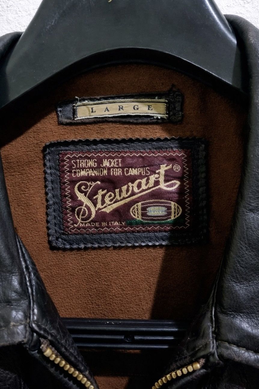 Schott VINTAGE 90's HALF BELT STEERHIDE LEATHER JACKET Size US L / EU 52-54 / 3 - 5 Thumbnail