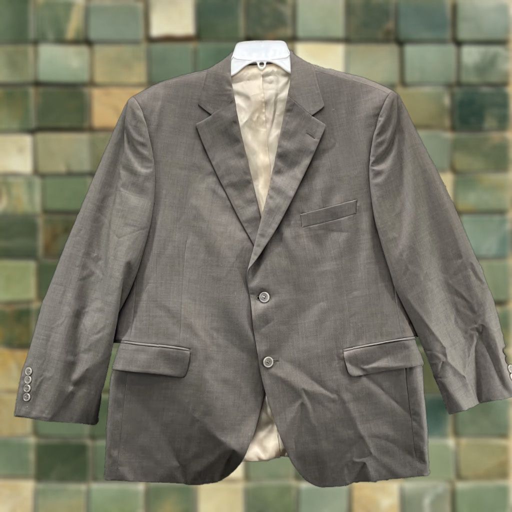 Jack Victor Jack Victor Men's Blazer 46 S Olive Green 100% Wool Corpcore Academia Business Size 46R - 1 Thumbnail