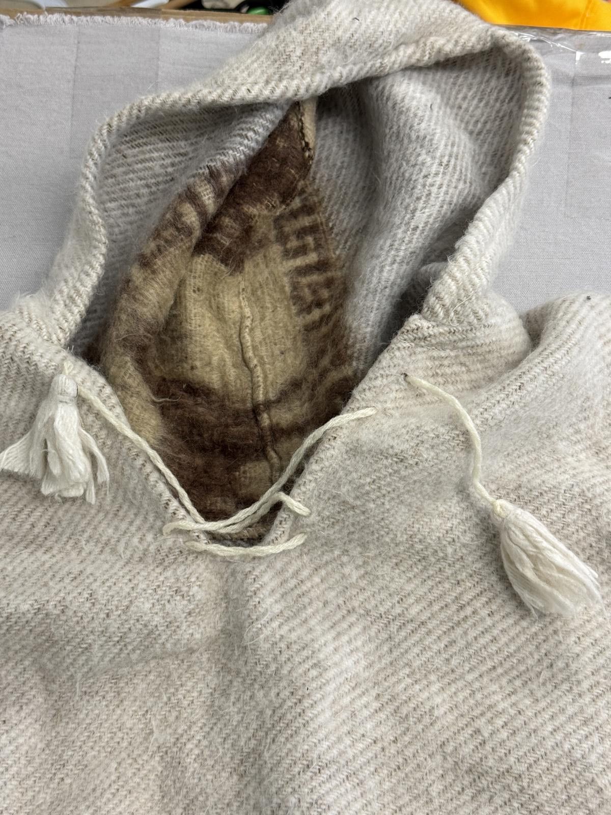 Other Huge Alpaca Poncho Hand Woven Poncho Hoodie- Made in Peru Size US M / EU 48-50 / 2 - 2 Thumbnail