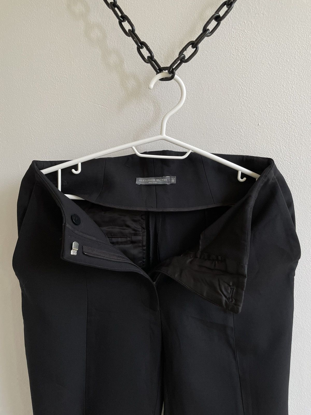 Alexander McQueen ALEXANDER McQUEEN Wool Silk 2016 Trouses Pants Size 26" / US 2 / IT 38 - 8 Thumbnail