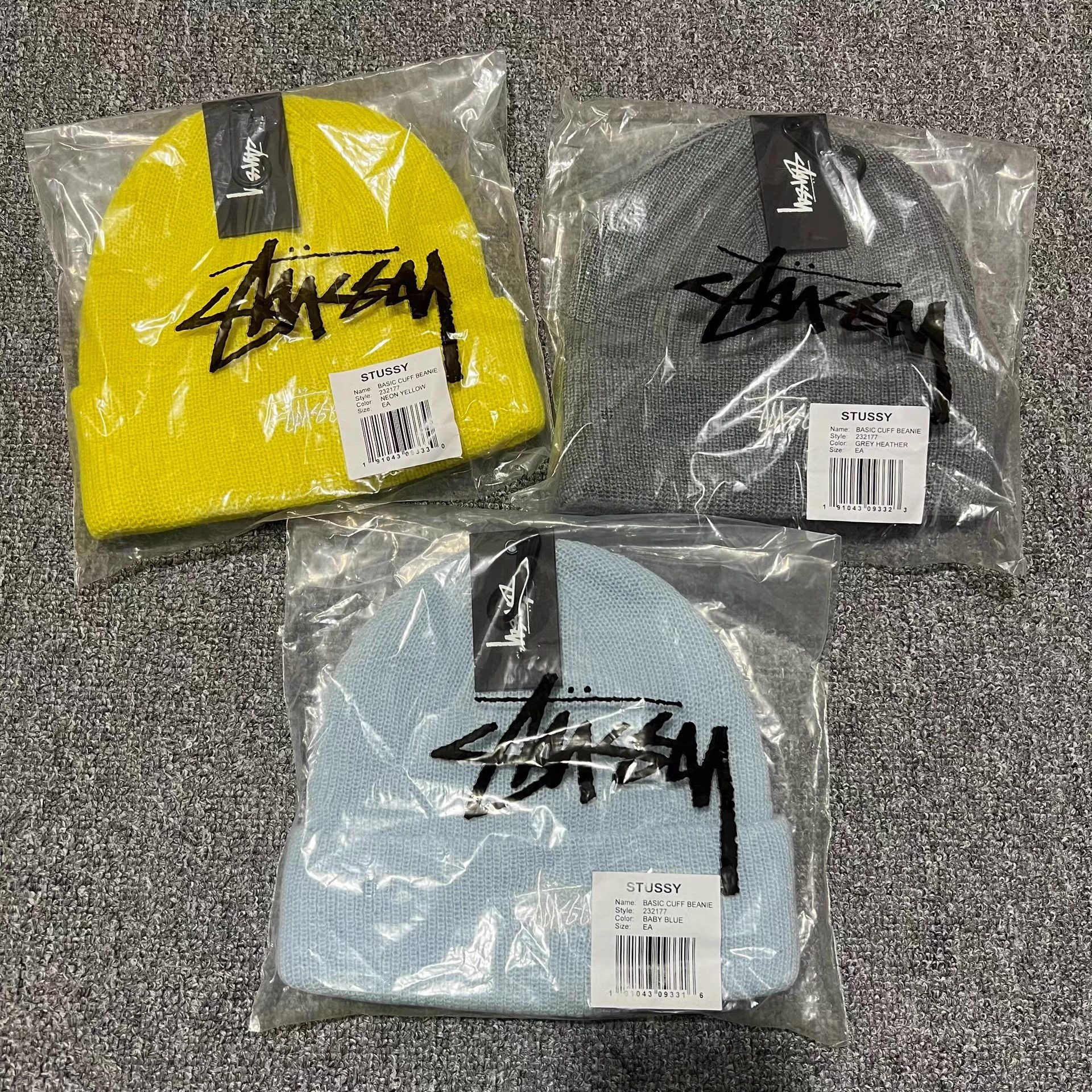 Stussy Stussy Classic Solid Color Embroidered Logo Knit Beanie Q7 Size ONE SIZE - 3 Thumbnail