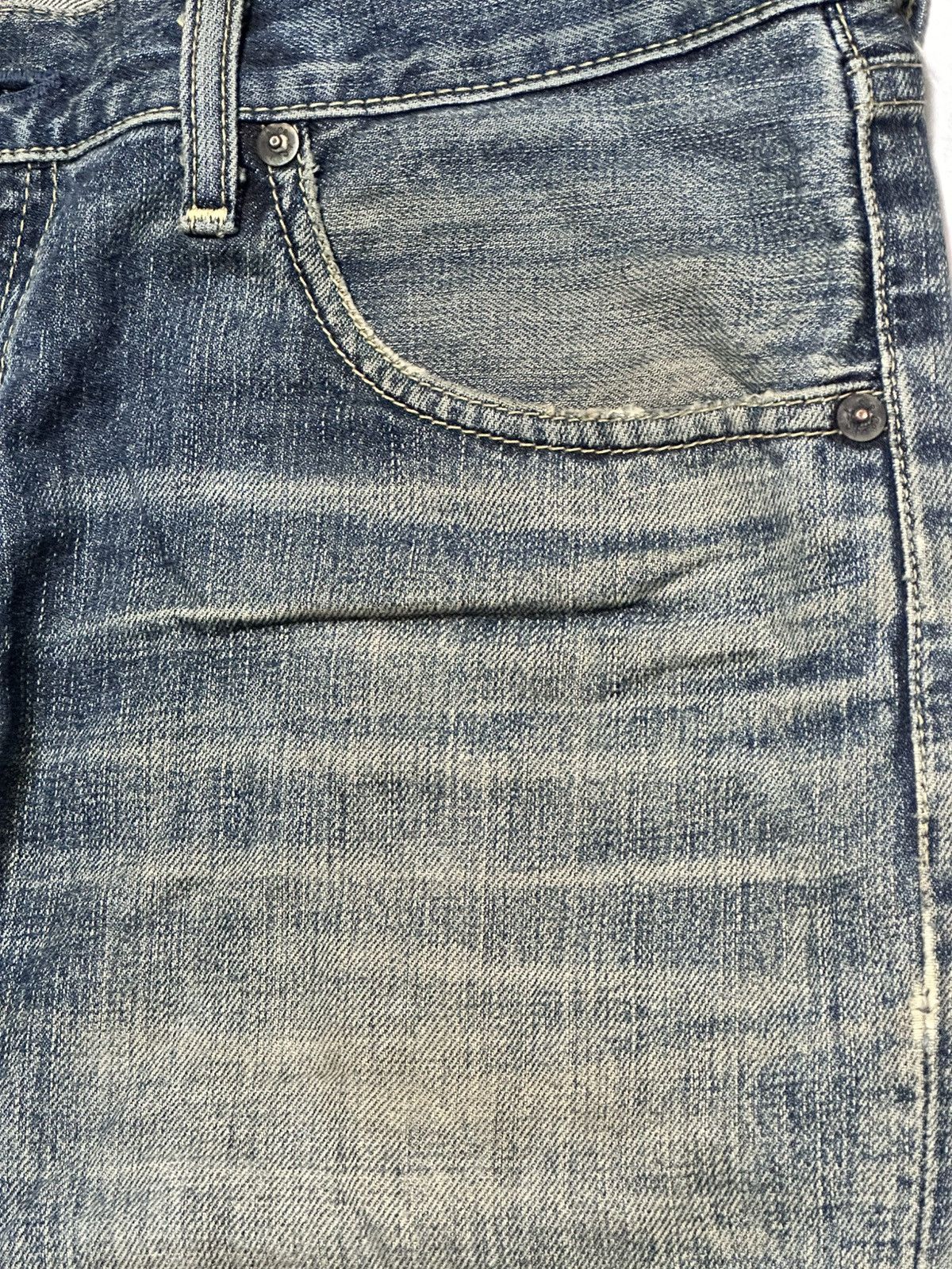 Levi's Levi’s 502 Regular Tapered Fit MudWash Distressed Faded Jean Size US 34 / EU 50 - 7 Thumbnail