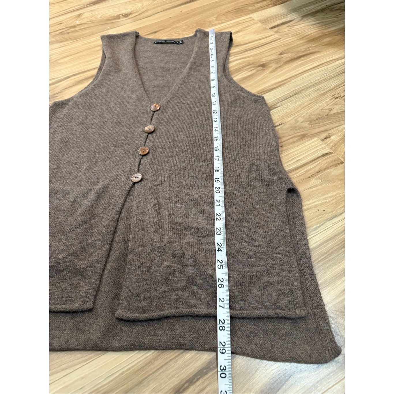 Guru Gudrun Sjoden lagenlook boho oversized wool vest size Small Size S / US 4 / IT 40 - 7 Thumbnail