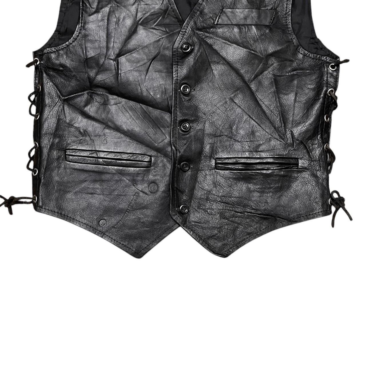 Leather Vintage Eagle Motorcycle Leather Vest Size US M / EU 48-50 / 2 - 3 Thumbnail