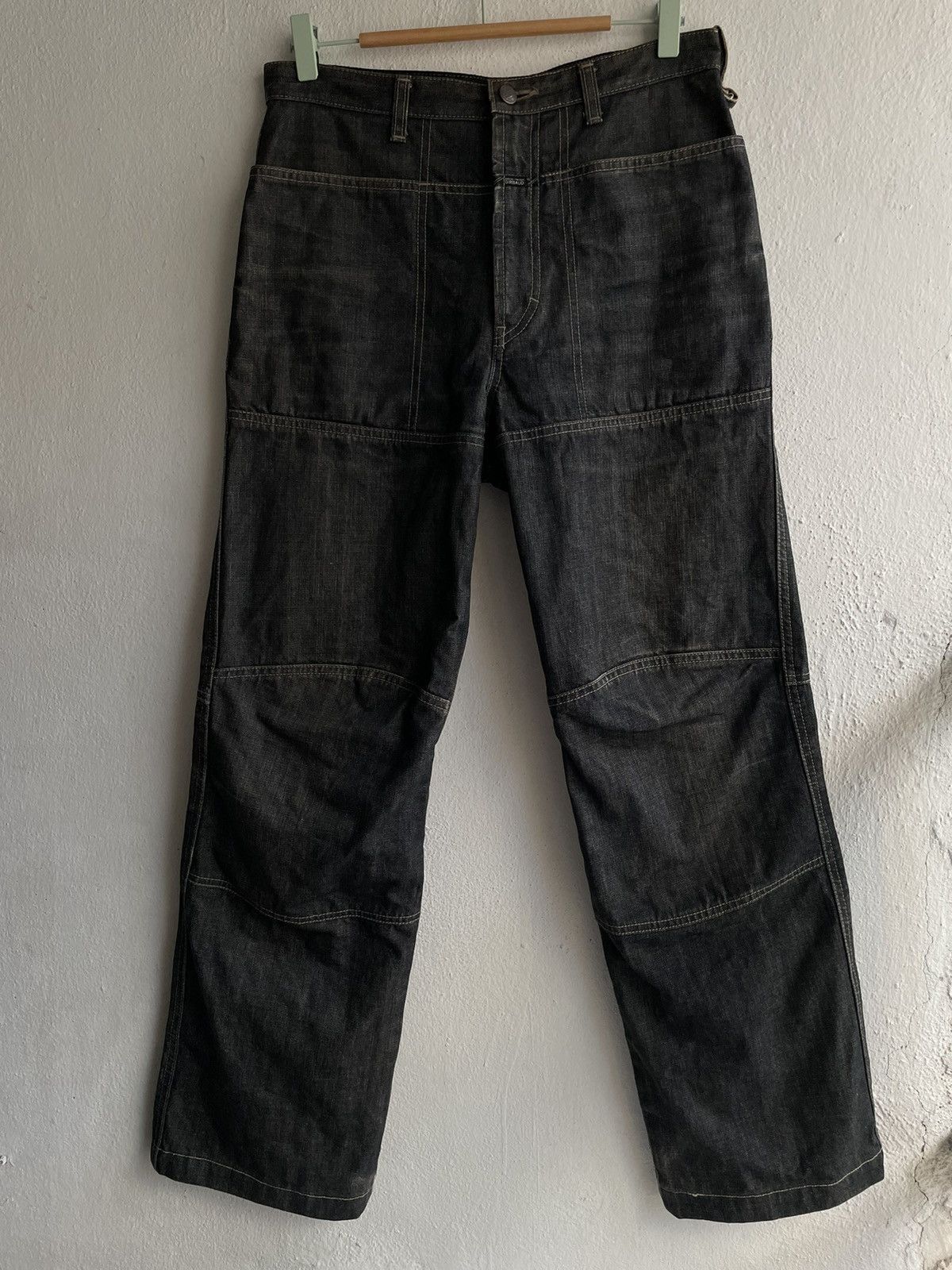 Designer × Marithe + Francois Girbaud Iconic 🔥 Marithe Francois Girbaud Side Tape Denim Pants Size US 30 / EU 46 - 10 Thumbnail