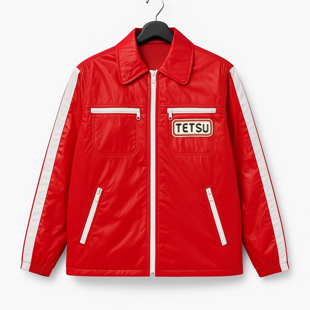 Designer × Japanese Brand Midas blood red denim jacket | Grailed