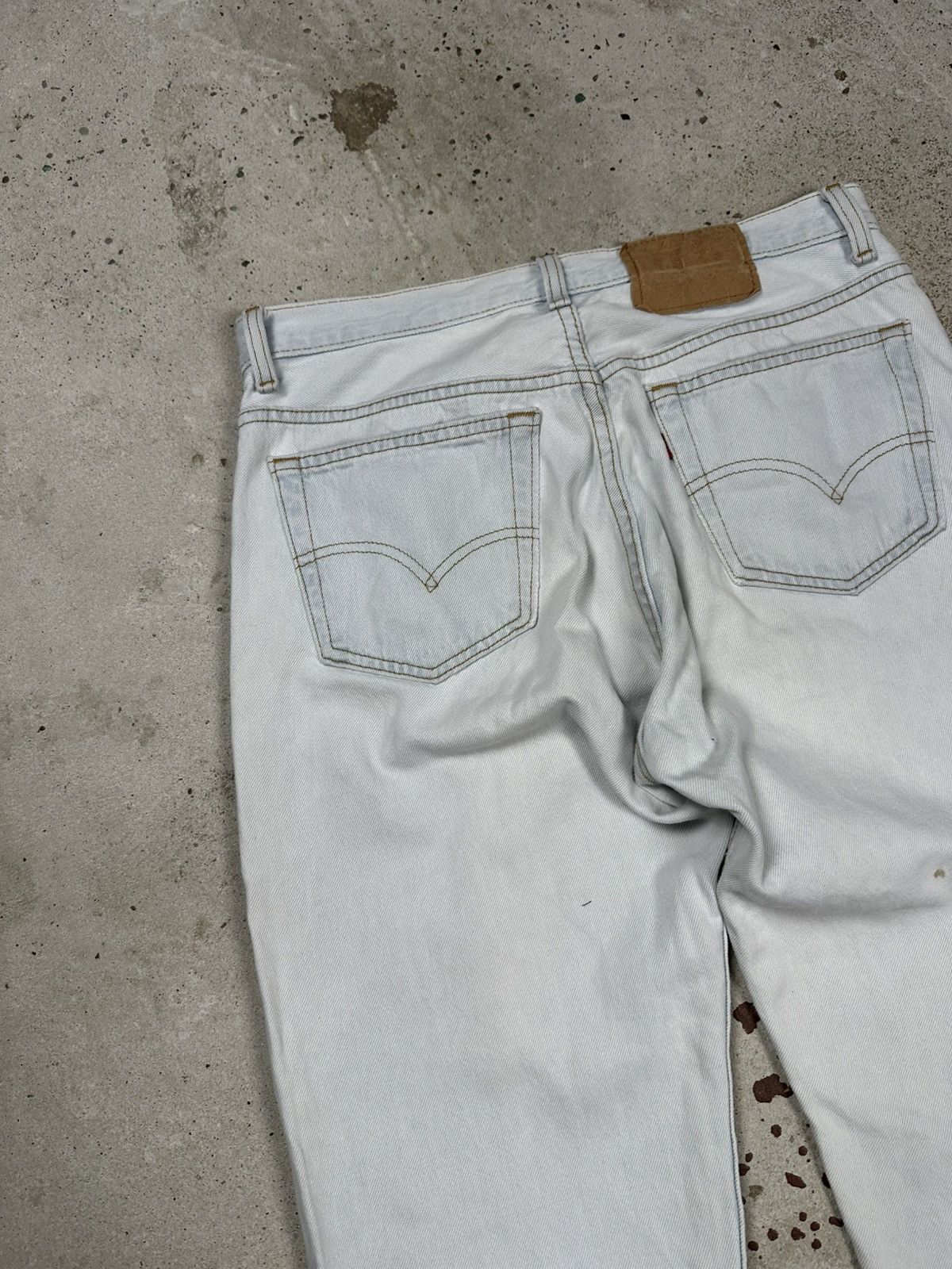 Levi's × Vintage Vintage 90s Levi’s 501 Washed Blue Denim Pants Jeans Size US 30 / EU 46 - 19 Thumbnail