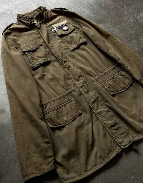 Share Spirit Homme SHARE SPIRIT Portrait & Slogan Print Hunting Jacket Size US XS / EU 42 / 0 - 3 Thumbnail