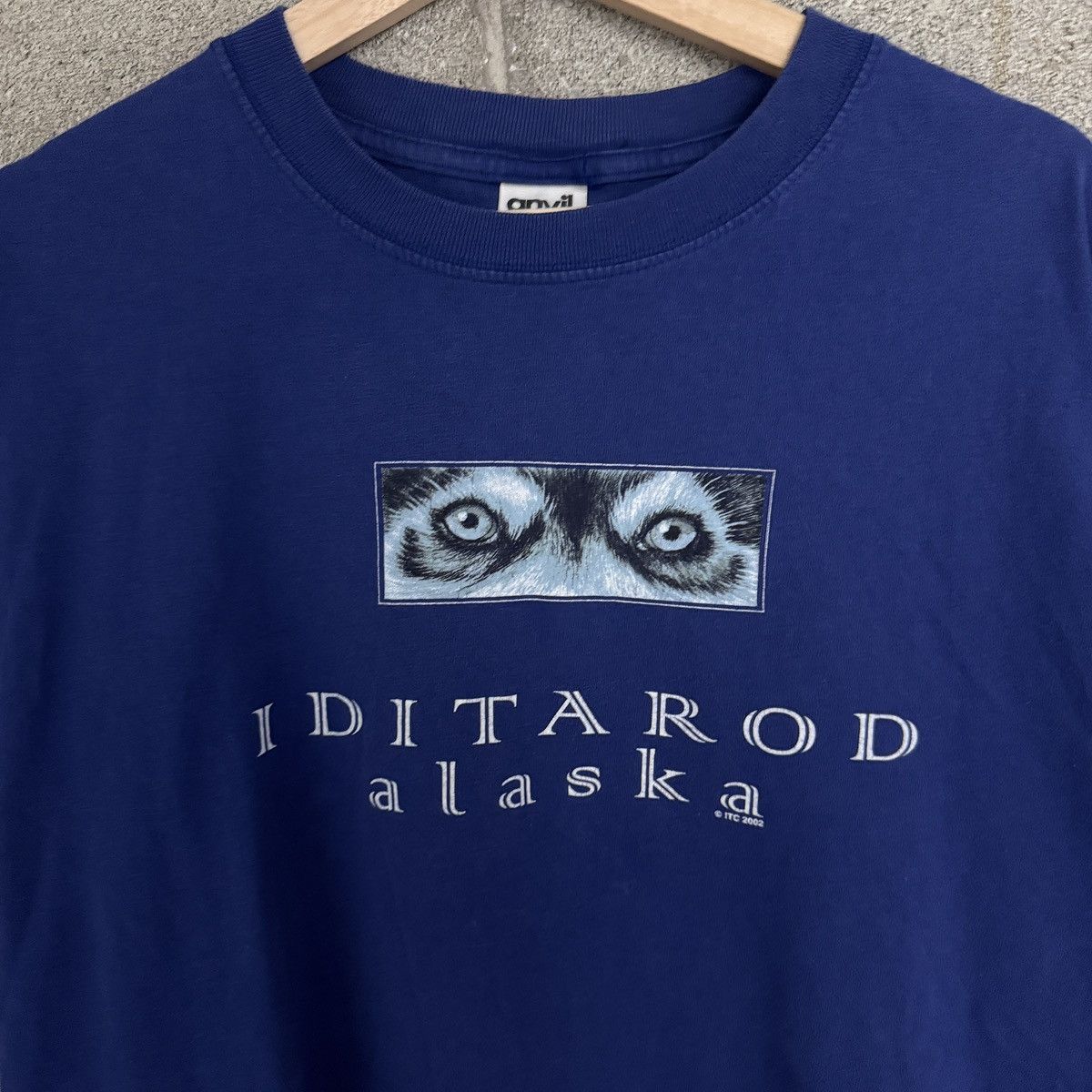 Anvil VTG 2002 Anvil Iditarod Alaska Wolf Blue Nature Tee Men's XL Size US XL / EU 56 / 4 - 3 Thumbnail