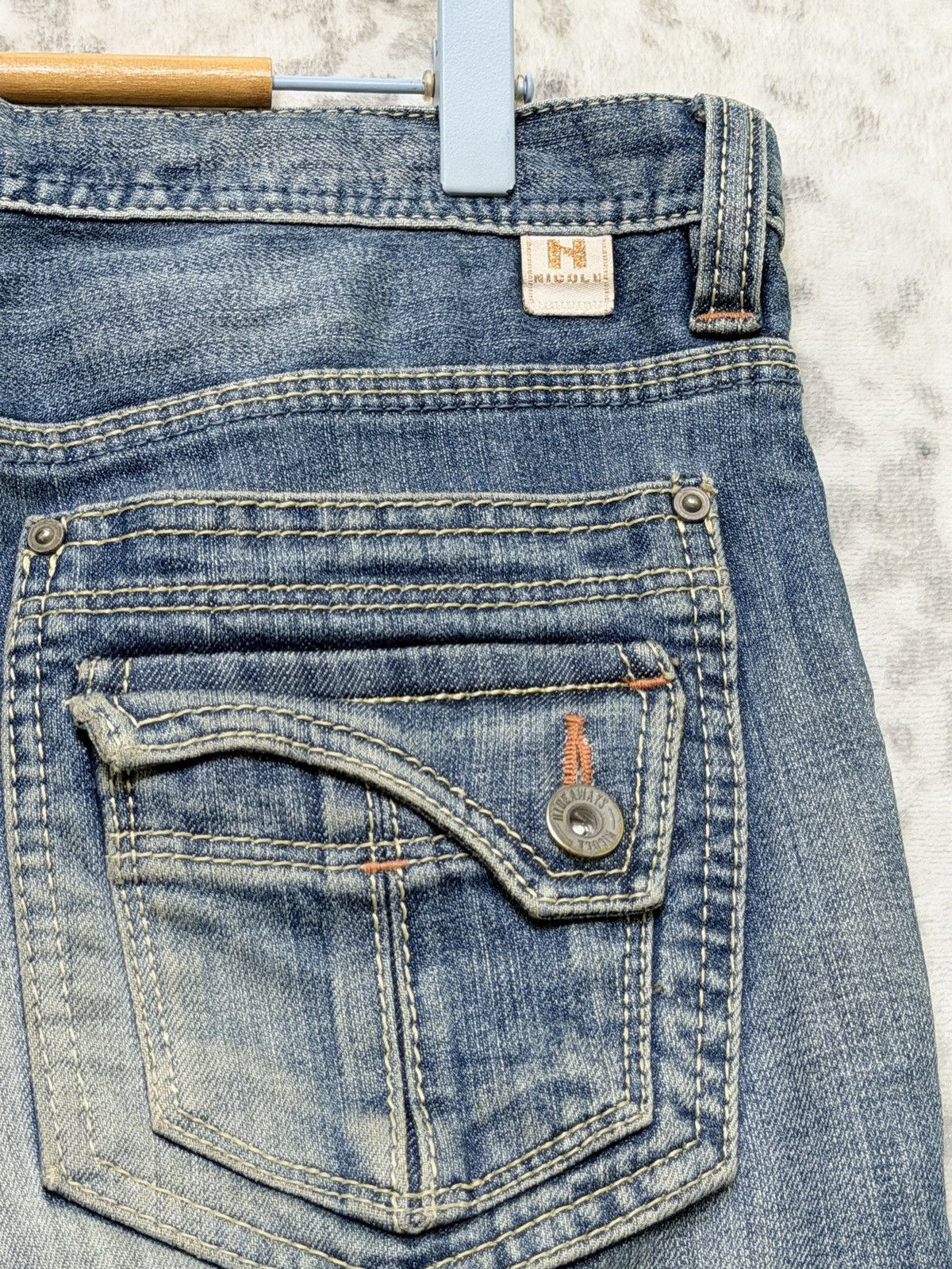 HIDEAWAYS Hideaways Nicole Mud Wash Zipper Straight Cut Jeans Size US 32 / EU 48 - 13 Thumbnail