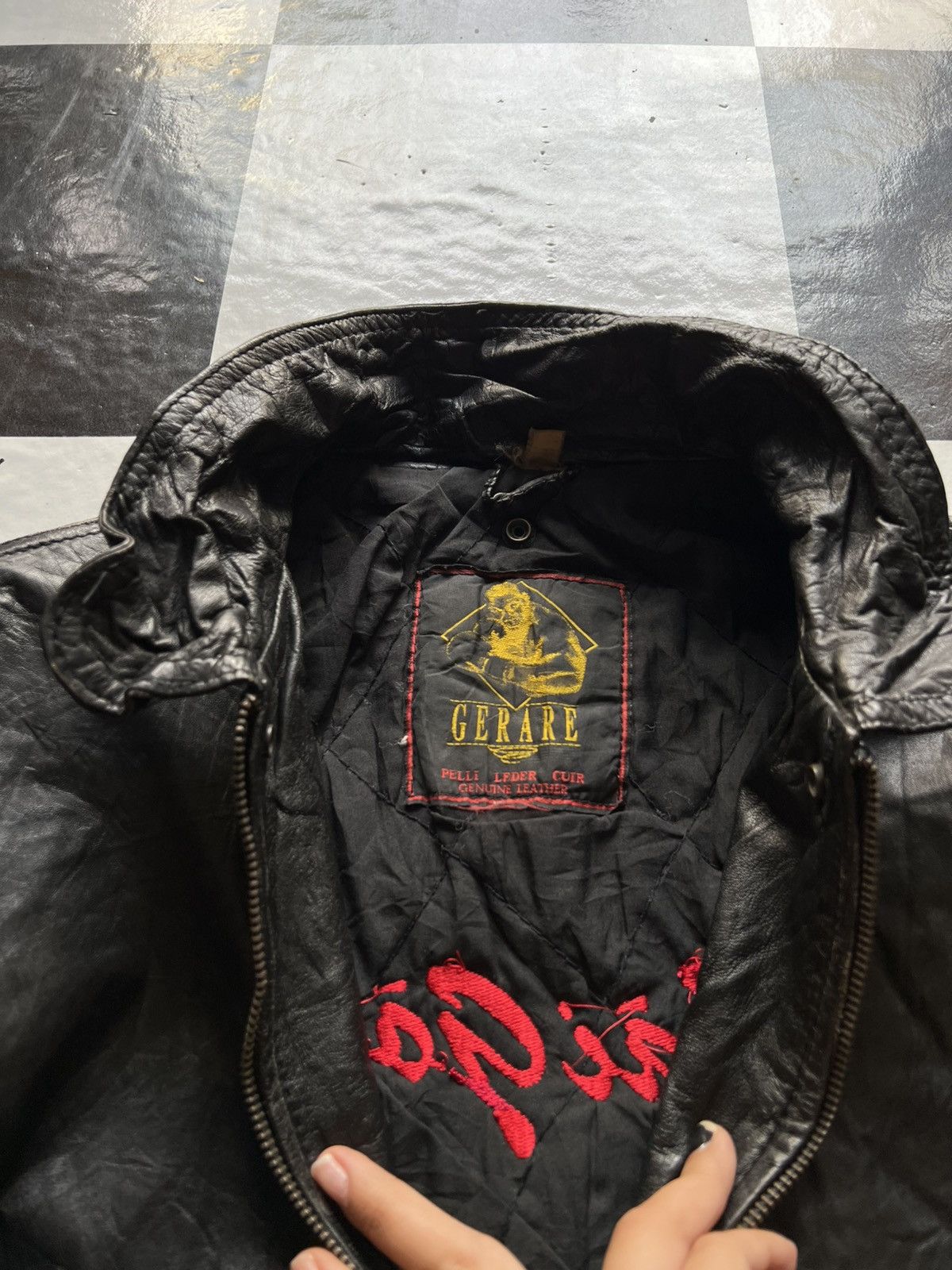 Vintage Vintage Bomber Leather SAIGON ( VIETNAM h Size US L / EU 52-54 / 3 - 4 Thumbnail