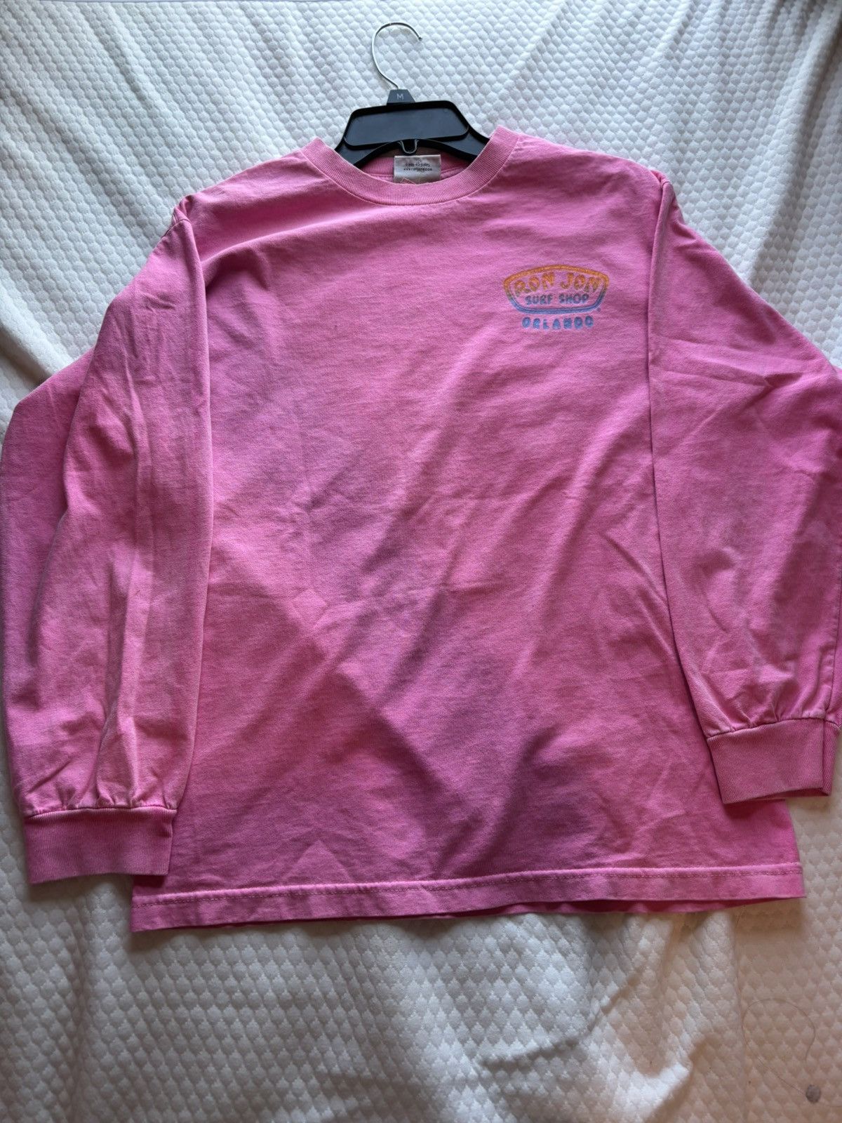 Japanese Brand × Ron Jon Surf Shop × Vintage Vintage y2k Ron Jon surf shop pink long sleeve Size US M / EU 48-50 / 2 - 1 Thumbnail