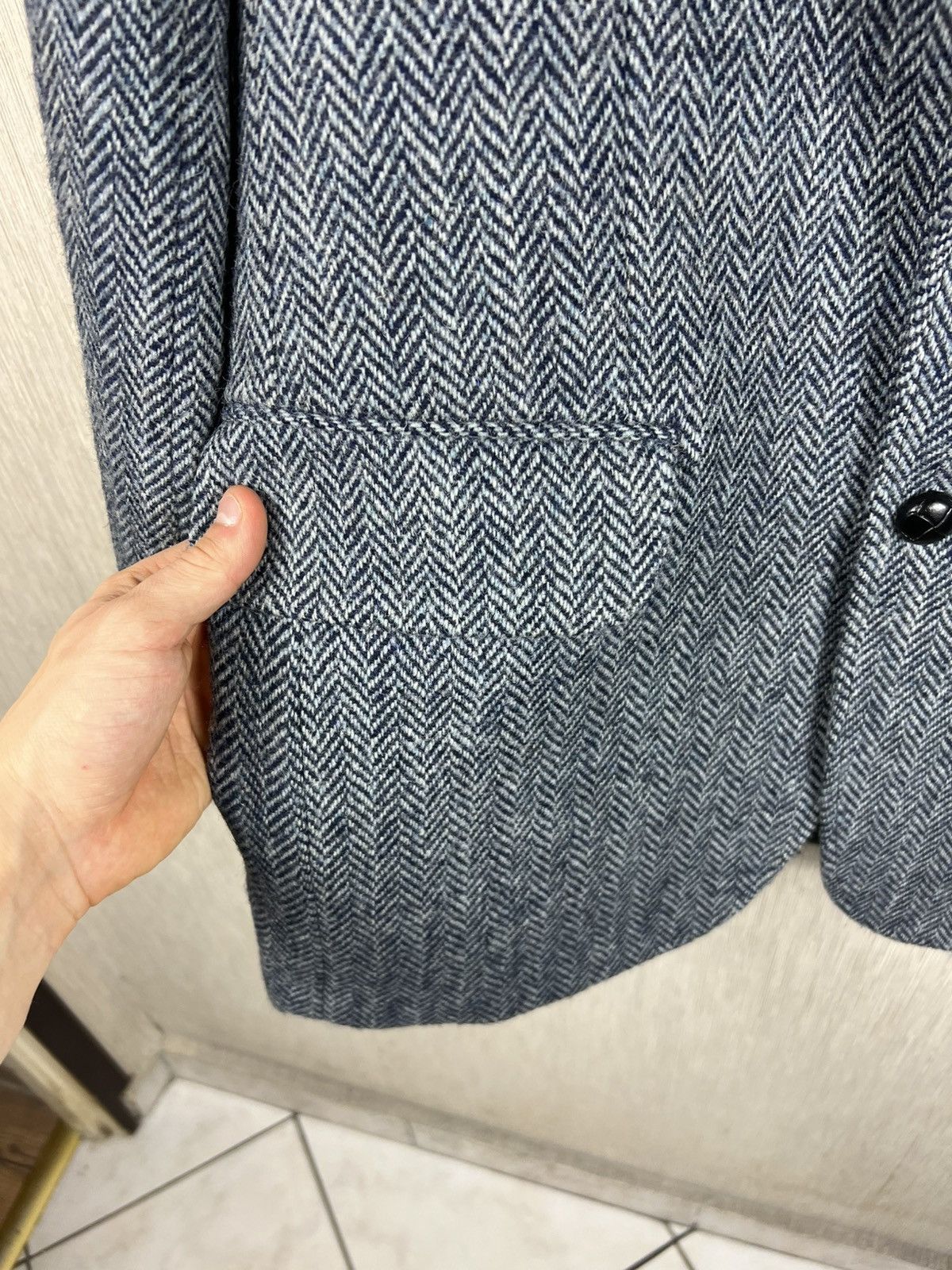 Harris Tweed Vintage 60s Schlasbergs Harris Tweed wool blazer jacket Size US L / EU 52-54 / 3 - 11 Thumbnail