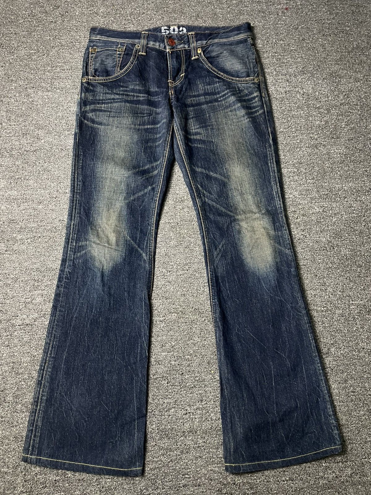 Edwin × Vintage EDWIN 503 x BLUE TRIP Flare Jeans (93) Size US 32 / EU 48 - 1 Thumbnail