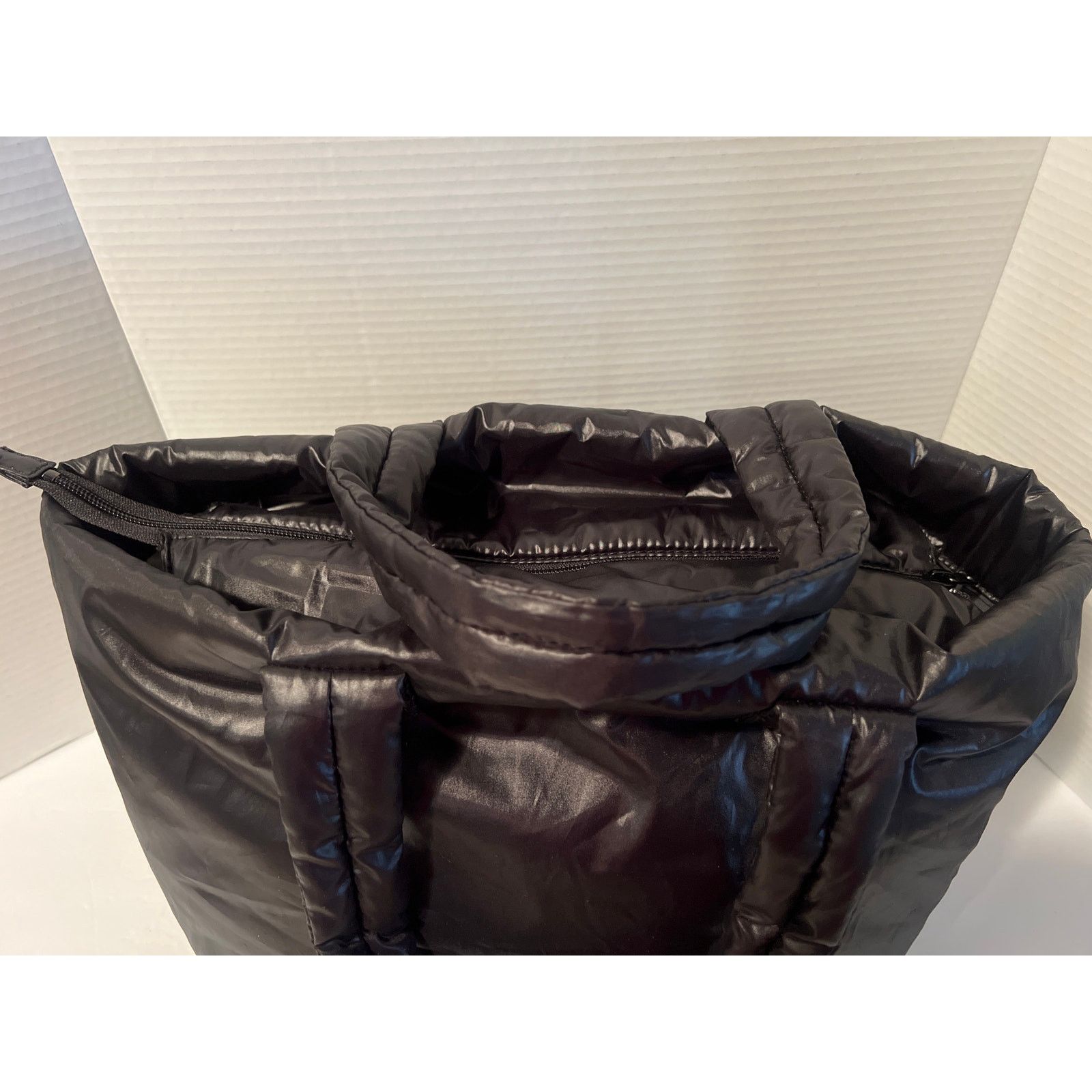 Gap Gap Quilted Puffer Black Shoulder Bag - Women Size ONE SIZE - 8 Thumbnail
