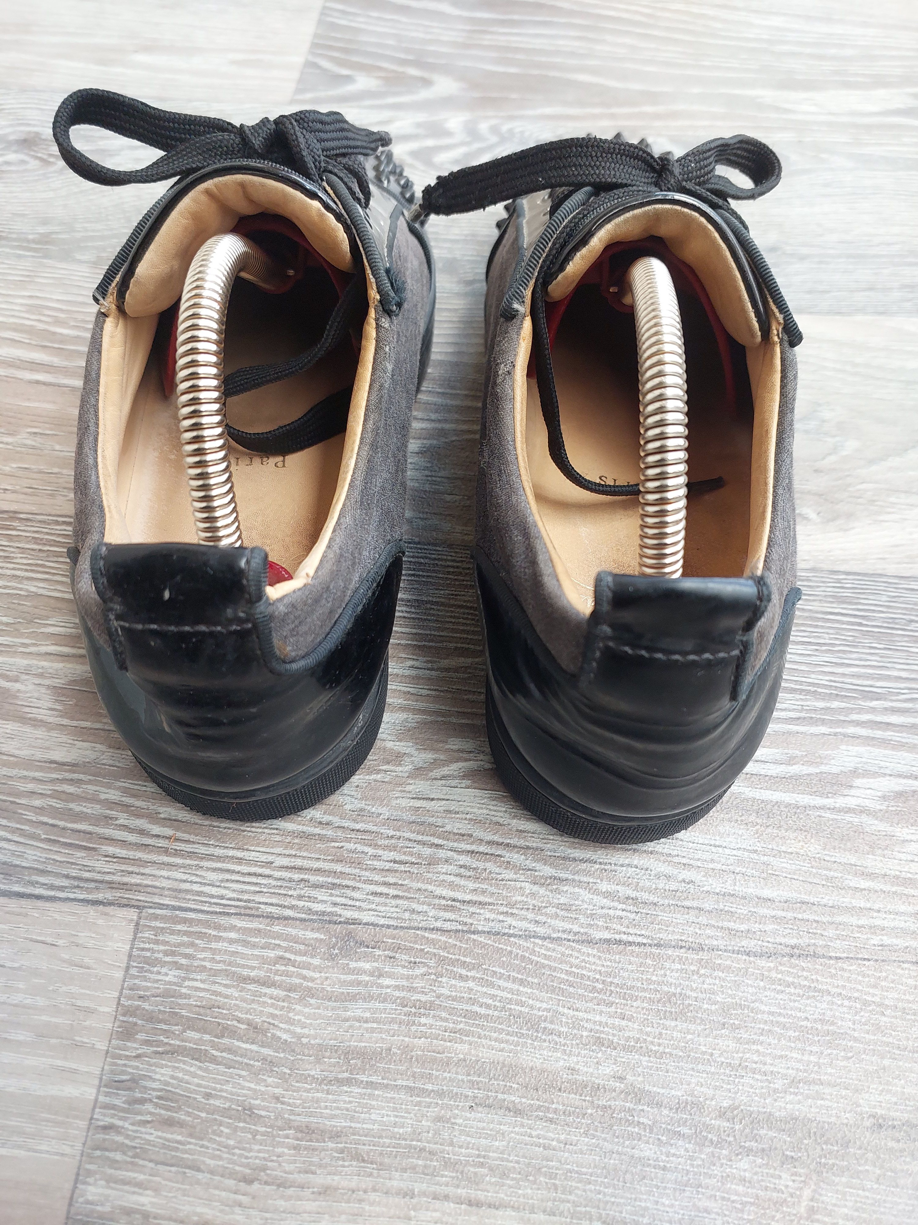 Christian Louboutin Christian Louboutin Grey Suede with Spikes. Size US 8 / EU 41 - 5 Thumbnail