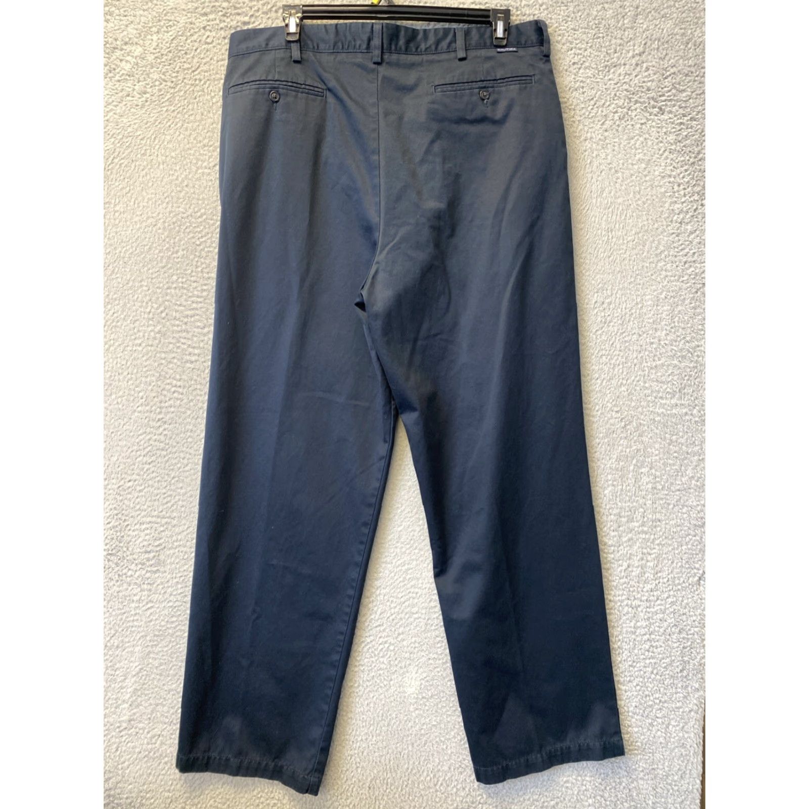 Nautica Nautica Pants Mens 40 x 32 Chino Regular Black 100% Cotton /90s Nautical Beach Preppy Size US 40 / EU 56 - 7 Thumbnail