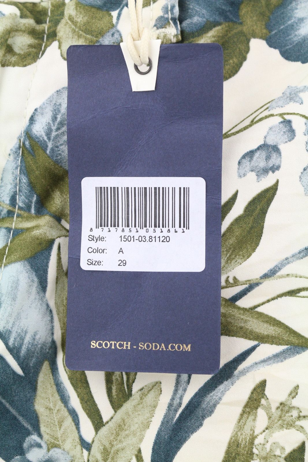 Scotch & Soda W29 Light Floral Pattern Cargo Pockets Zipper 84148 Size US 29 - 6 Thumbnail